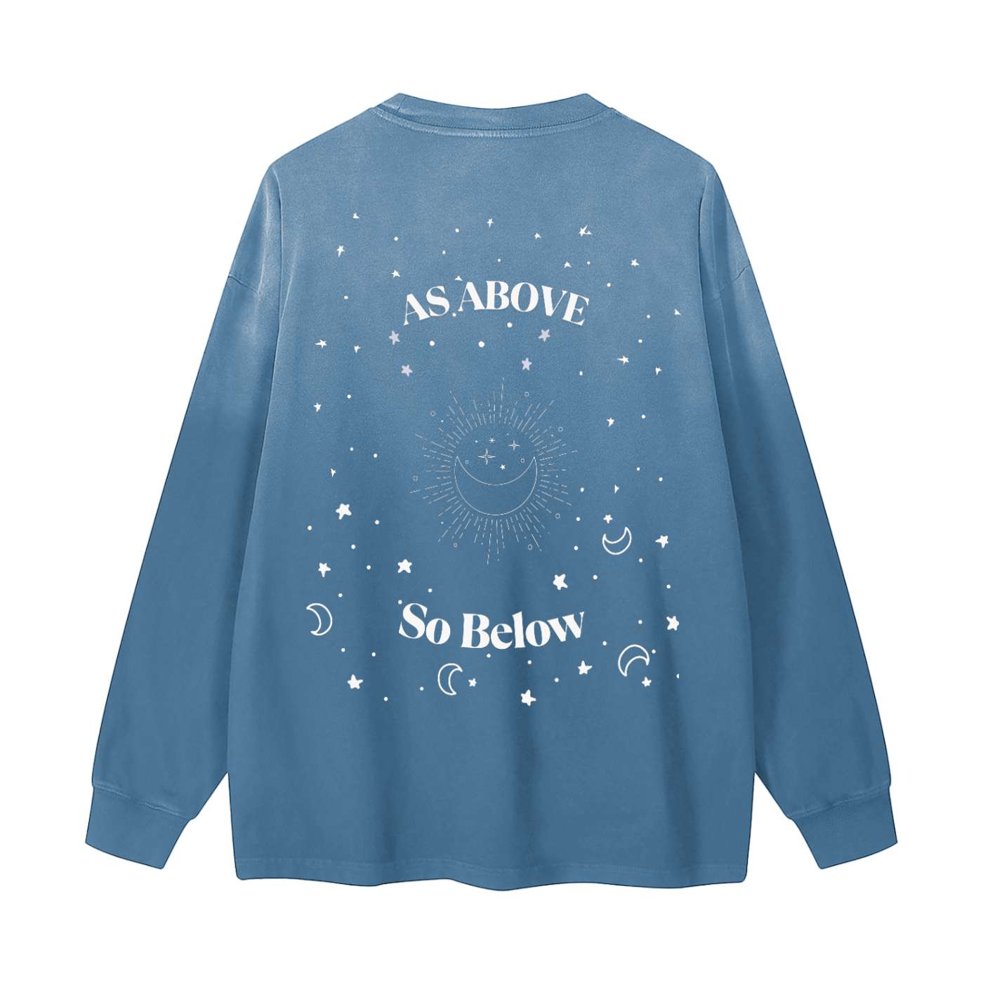 Gradient As Above So Below- Long Sleeve Tee