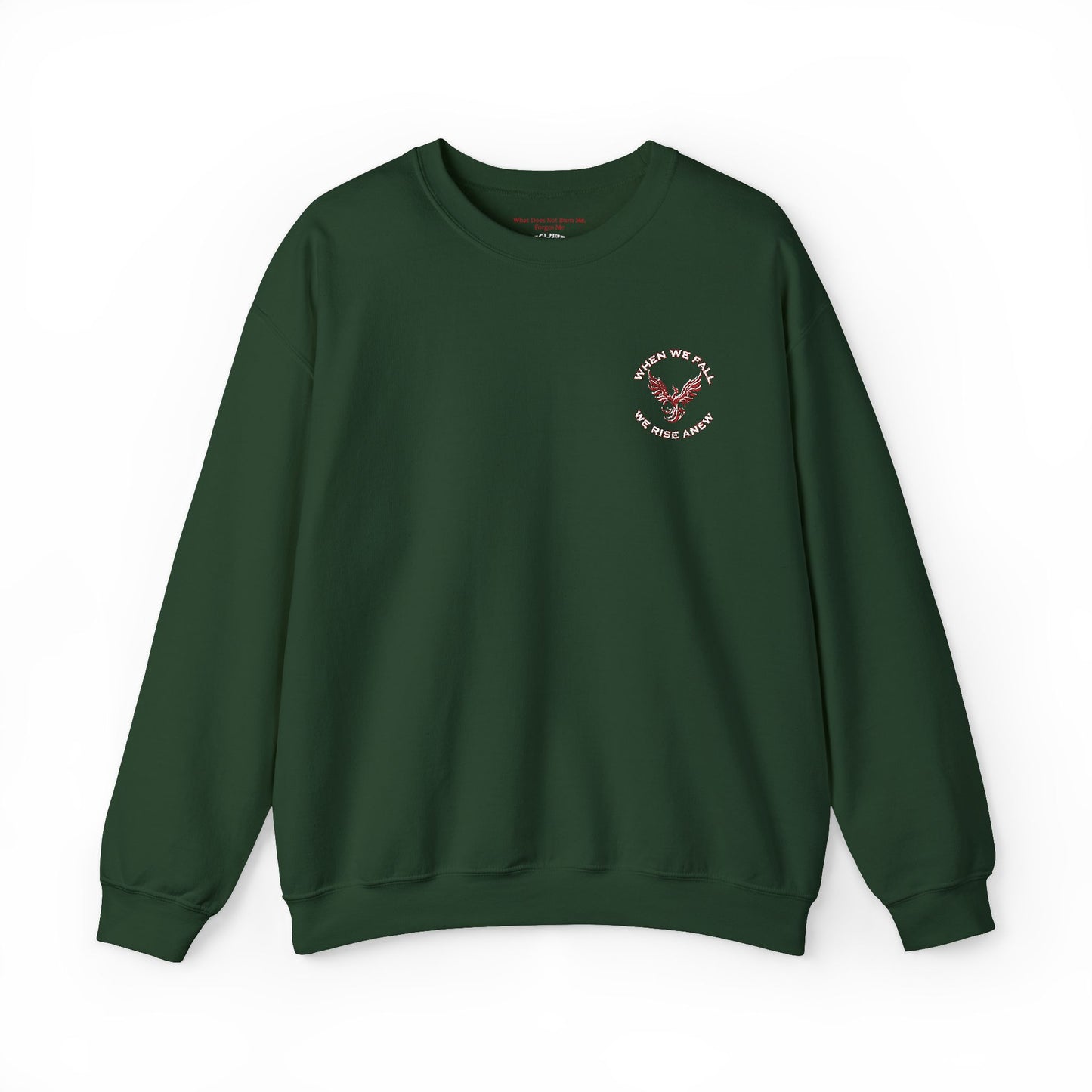 Phoenix Rising Embroidery Crewneck - Cozy Unisex Sweatshirt - Comfortable Crewneck for All Seasons, Perfect Gift for Friends, Stylish Casual Wear, Great for Fall and Winter