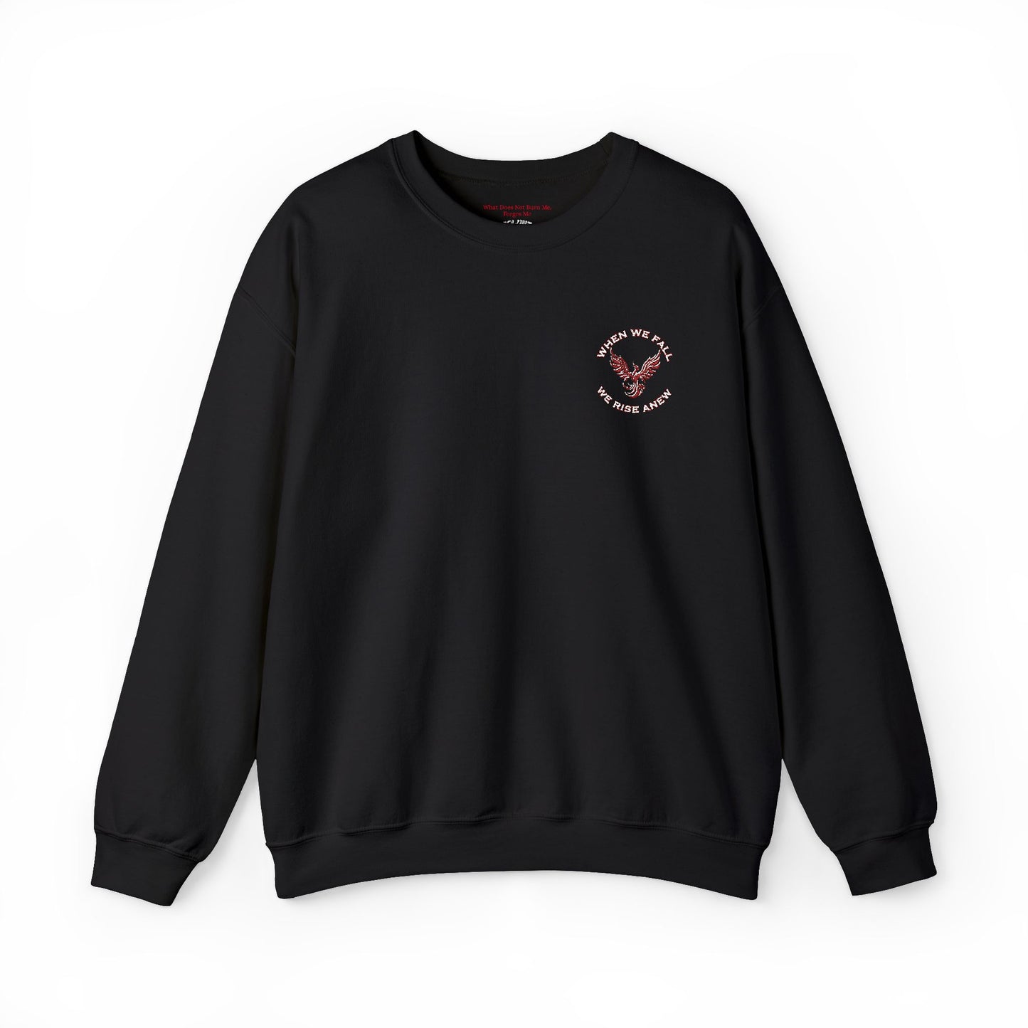 Phoenix Rising Embroidery Crewneck - Cozy Unisex Sweatshirt - Comfortable Crewneck for All Seasons, Perfect Gift for Friends, Stylish Casual Wear, Great for Fall and Winter
