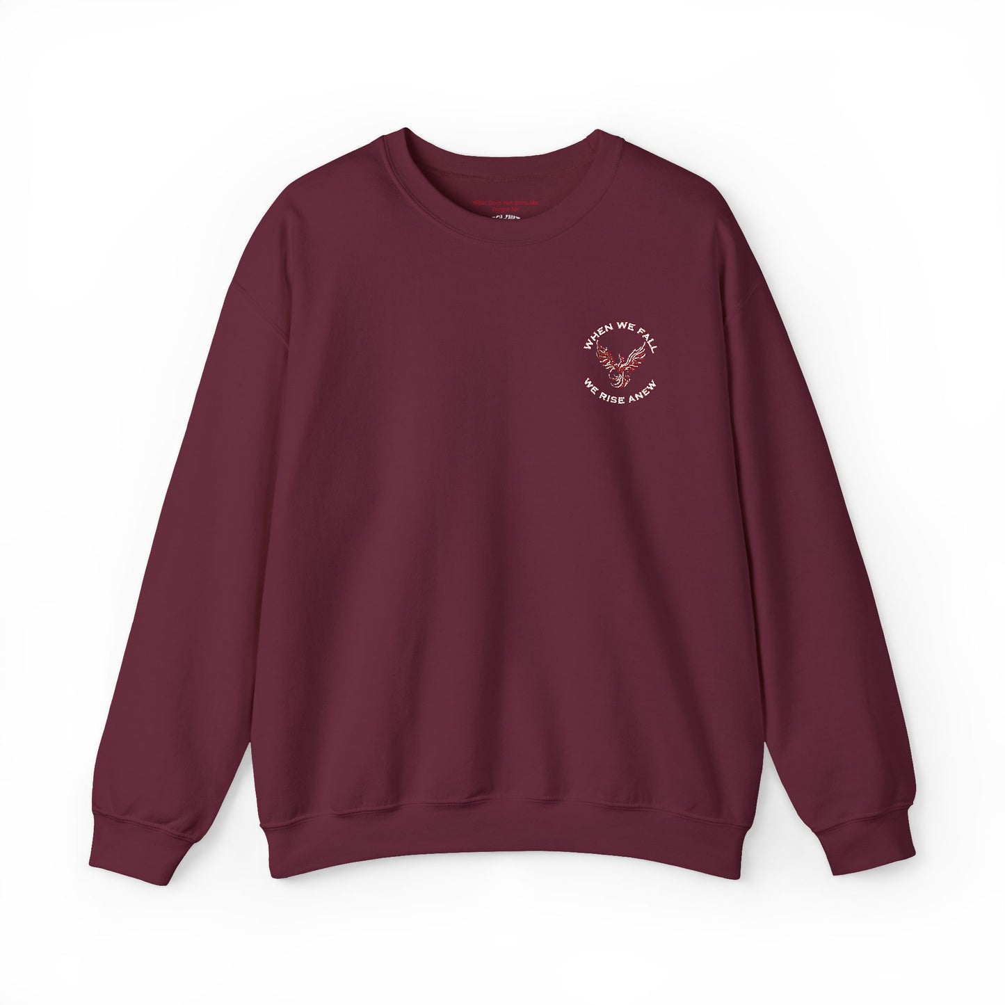 Phoenix Rising Embroidery Crewneck - Cozy Unisex Sweatshirt - Comfortable Crewneck for All Seasons, Perfect Gift for Friends, Stylish Casual Wear, Great for Fall and Winter