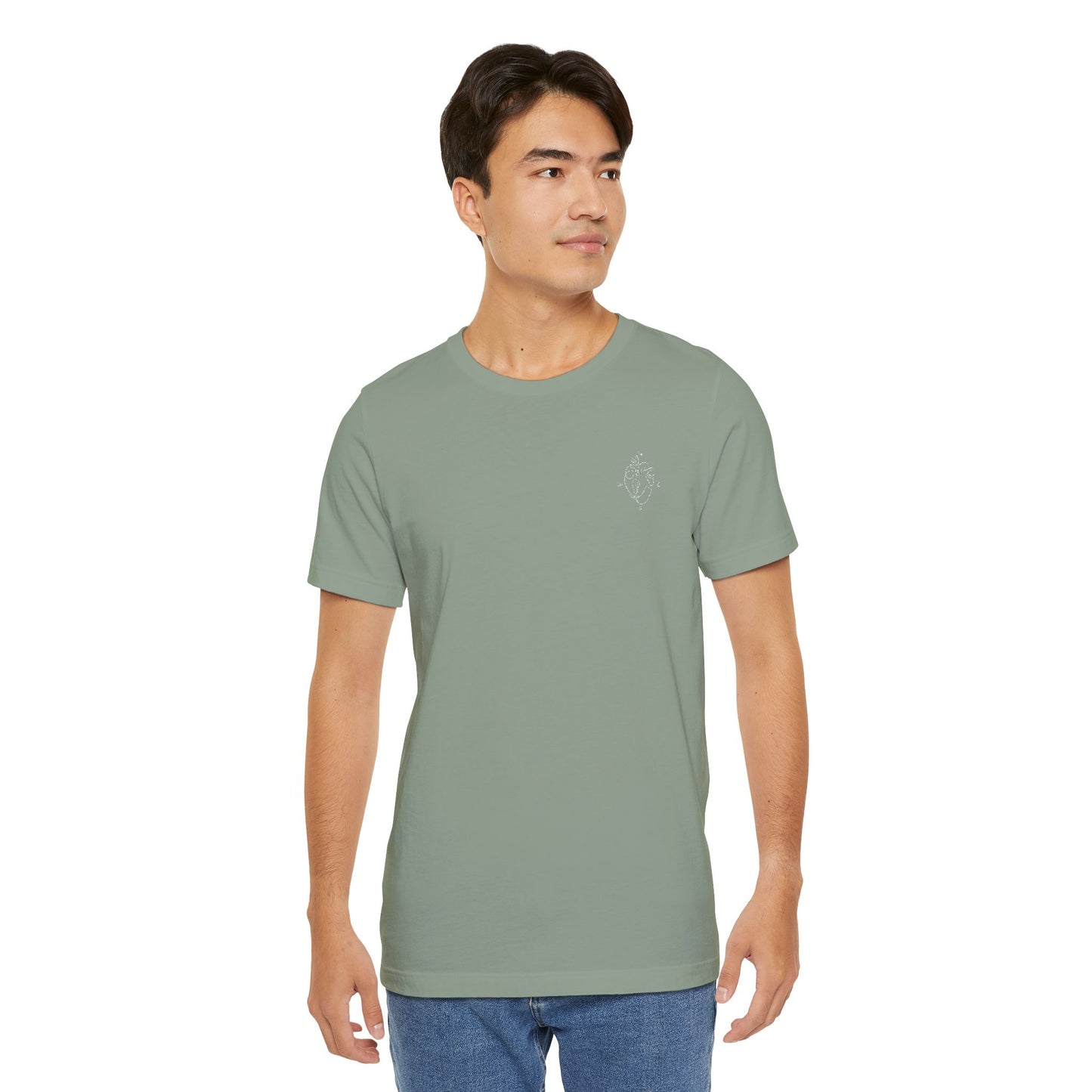 Heartled Jersey Short Sleeve Tee- Embroidery