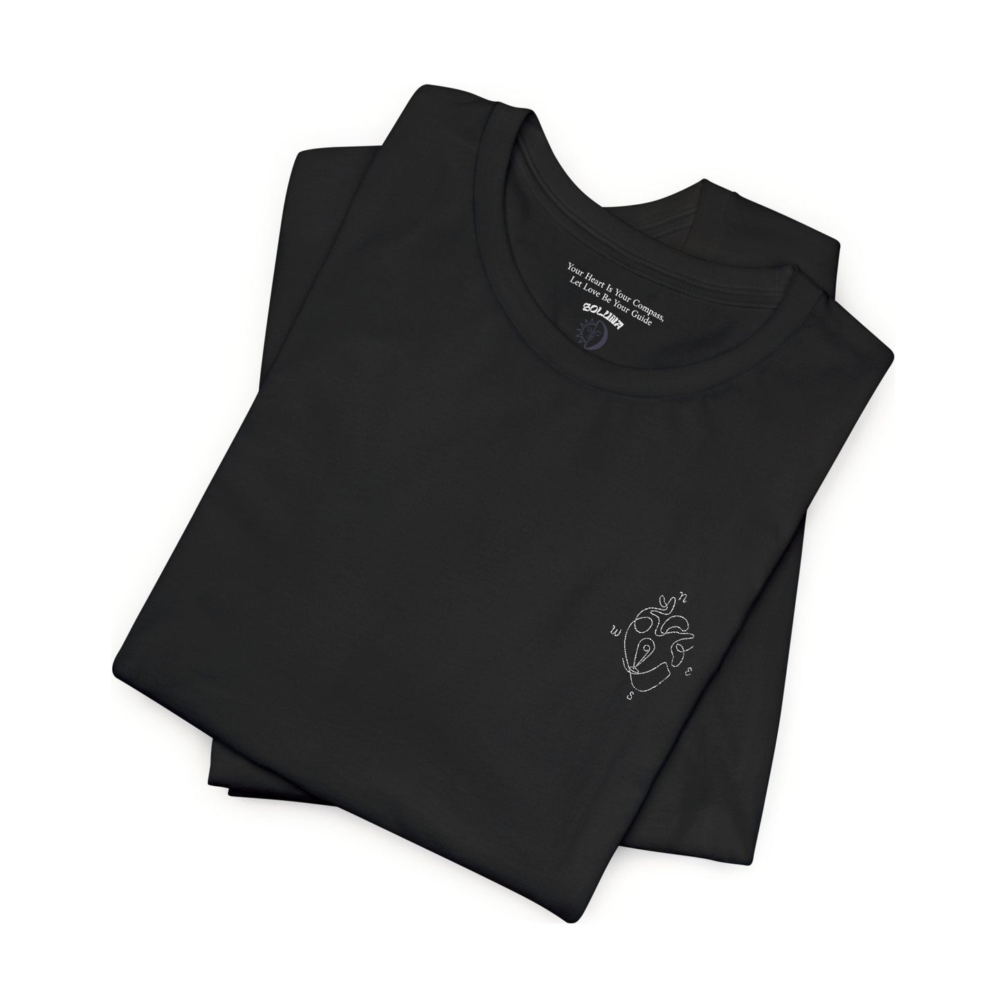 Heartled Jersey Short Sleeve Tee- Embroidery