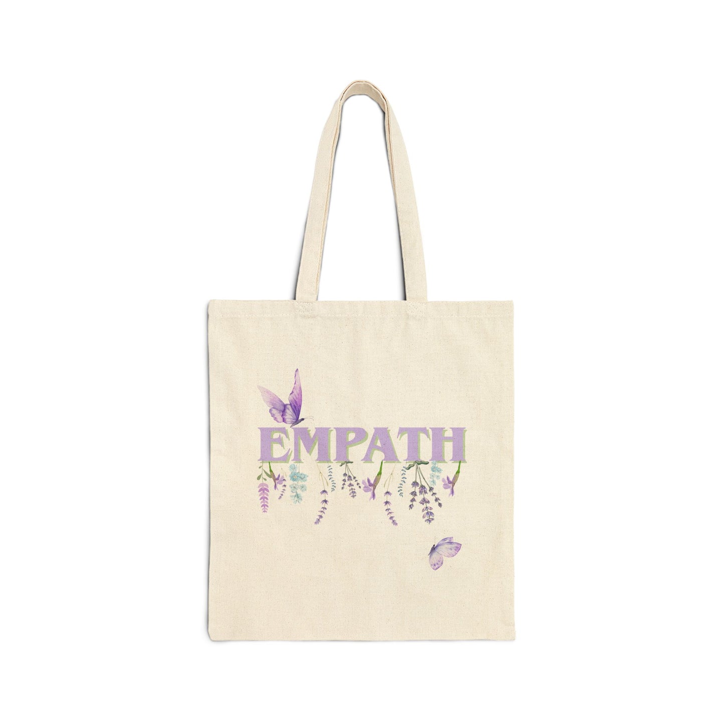 Empath Floral- Cotton Canvas Tote Bag