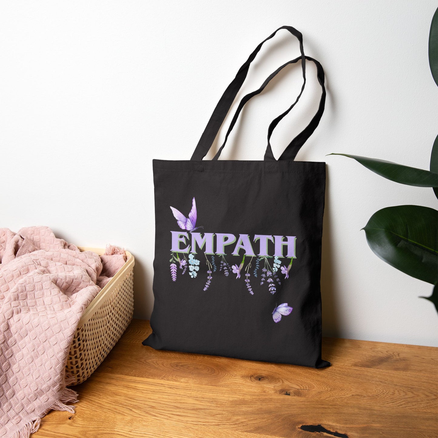 Empath Floral- Cotton Canvas Tote Bag