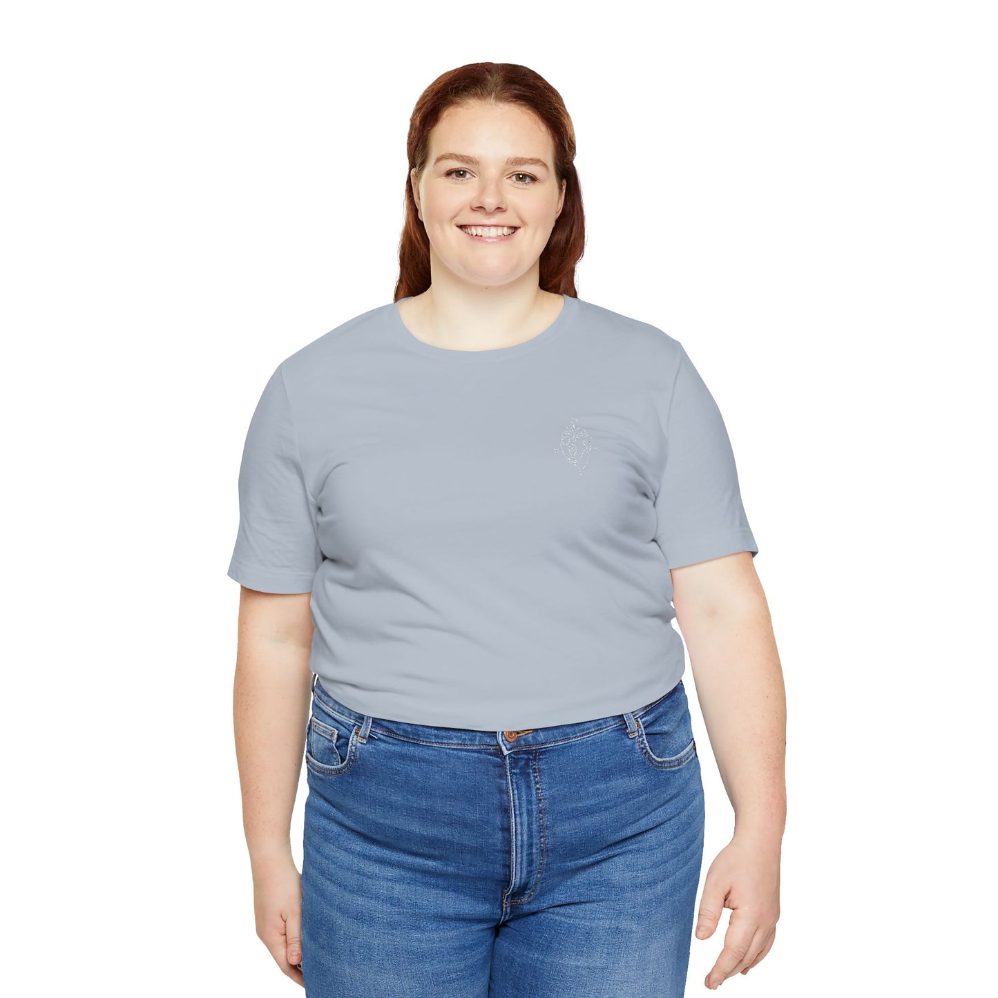 Heartled Jersey Short Sleeve Tee- Embroidery