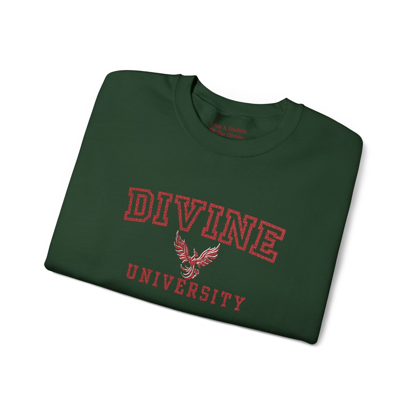 Divine University - Phoenix Rising Embroidery Crewneck Sweatshirt