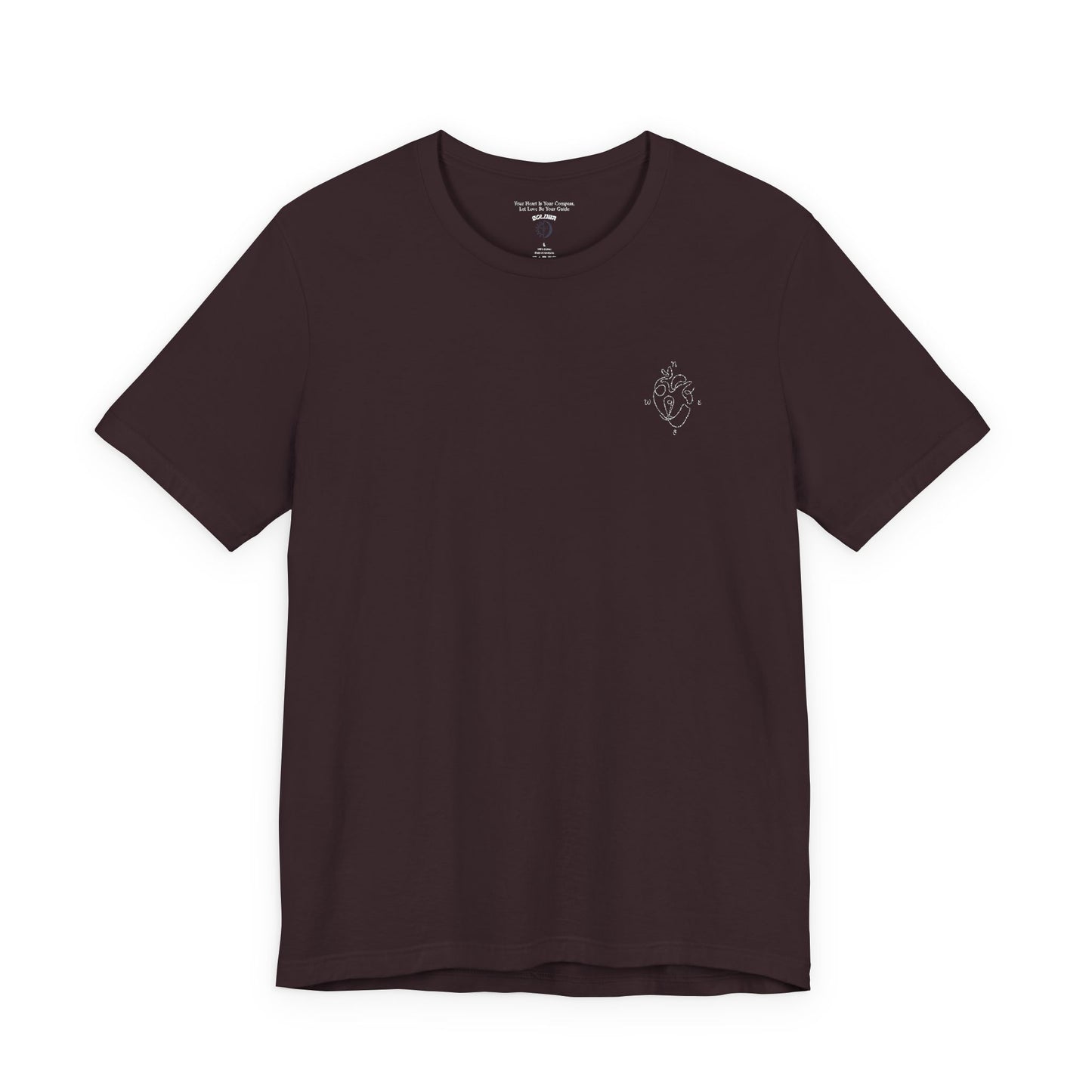 Heartled Jersey Short Sleeve Tee- Embroidery