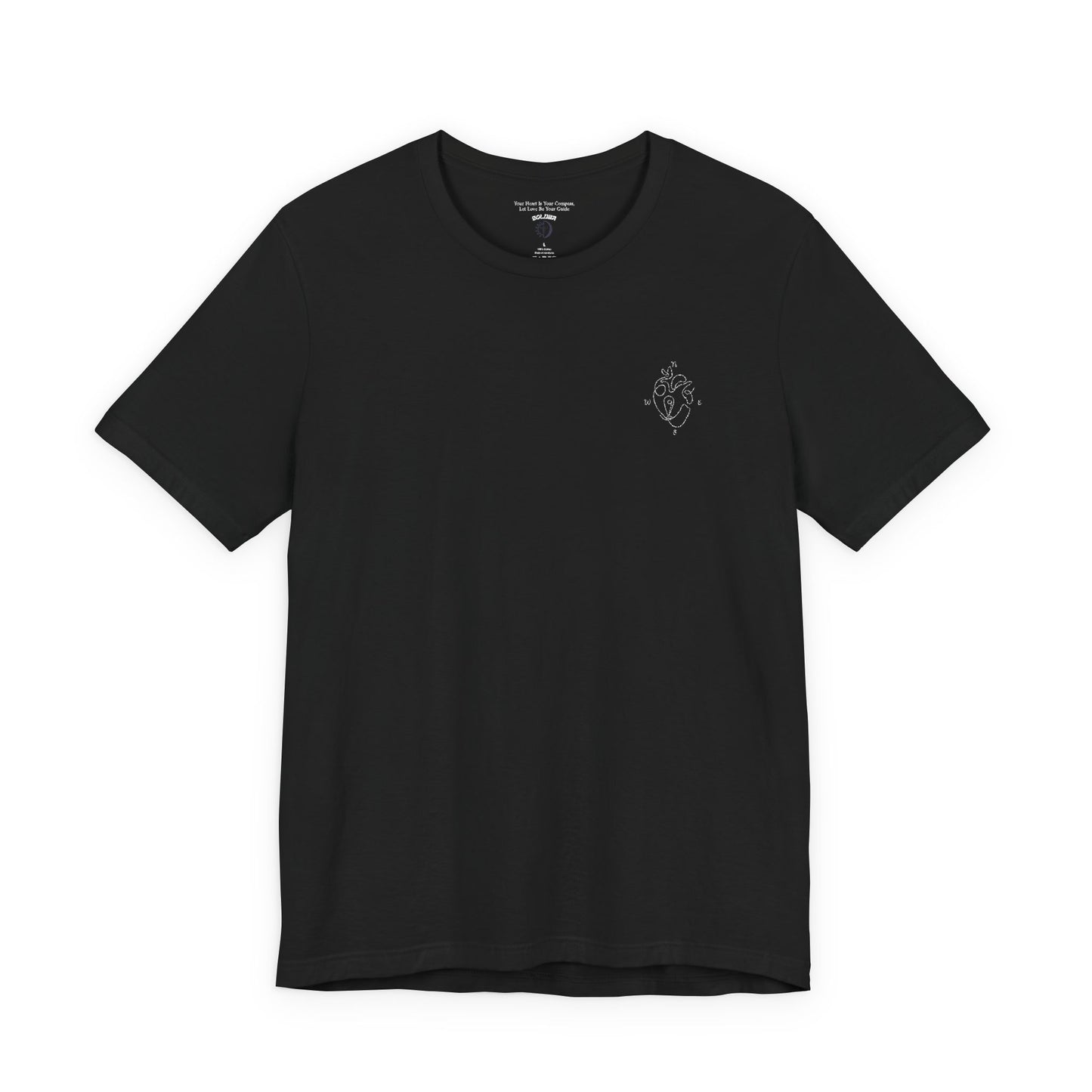 Heartled Jersey Short Sleeve Tee- Embroidery