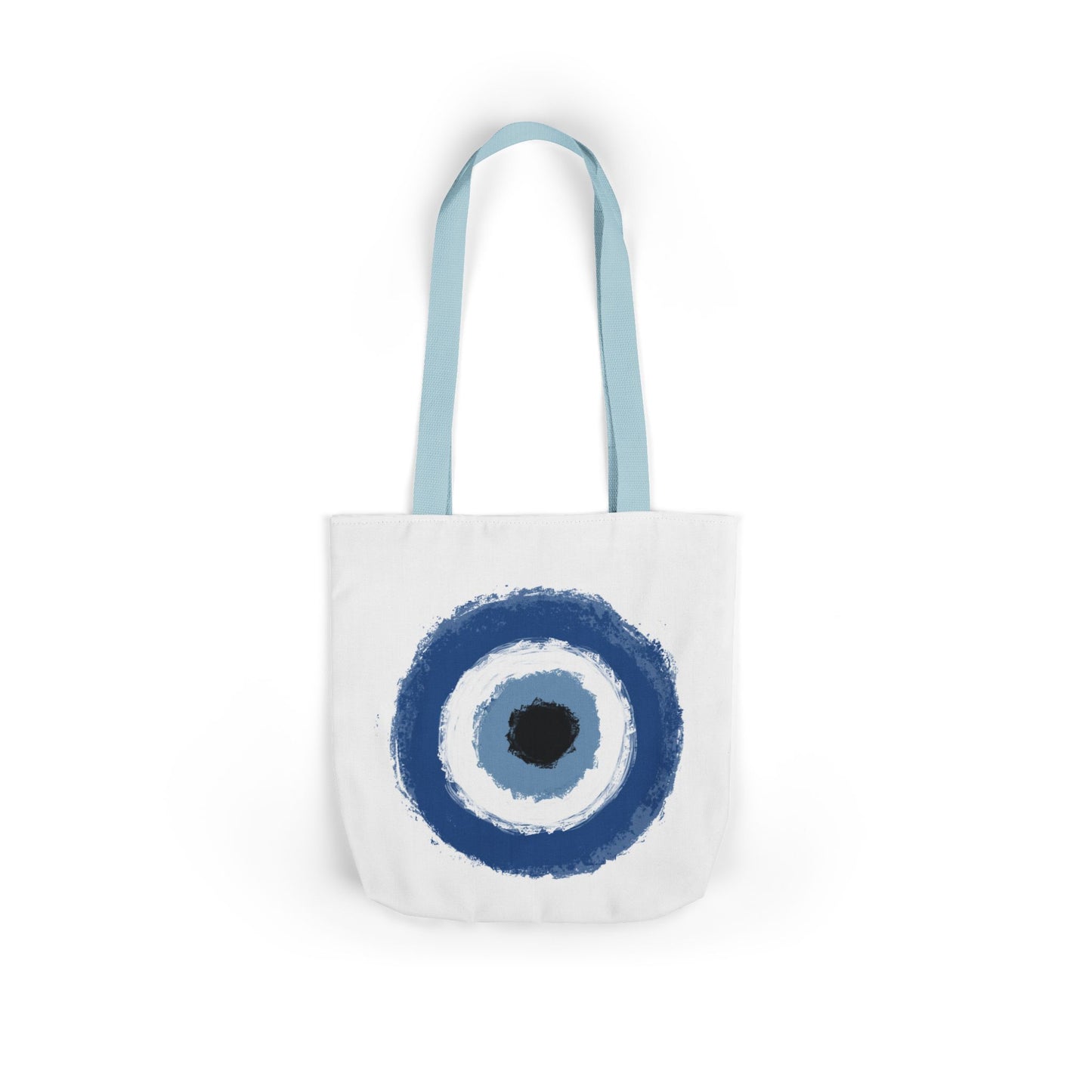 Evil Eye Protected Tote Bag, Color Straps