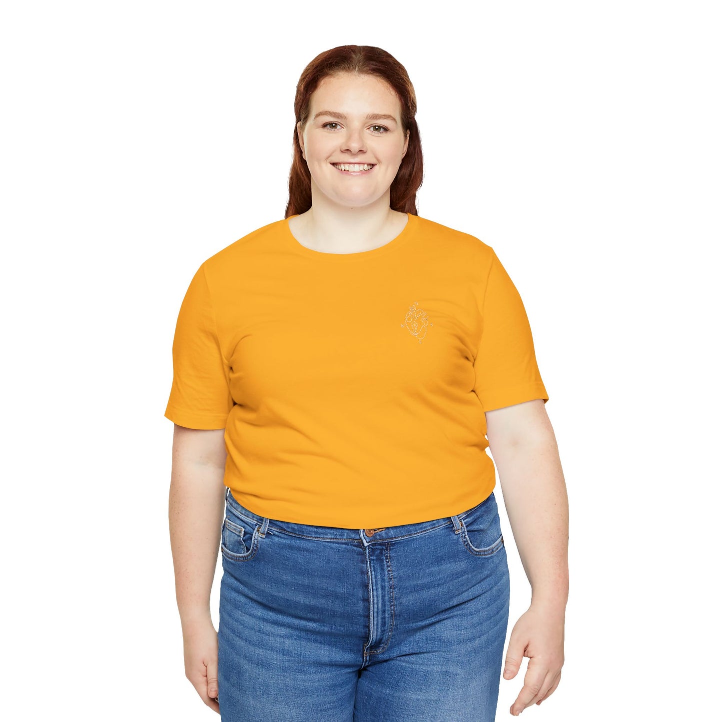 Heartled Jersey Short Sleeve Tee- Embroidery