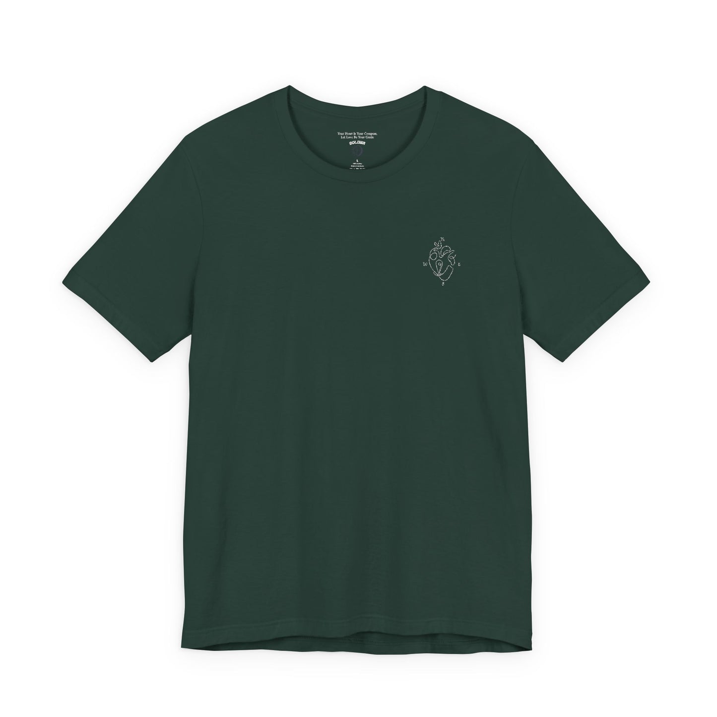 Heartled Jersey Short Sleeve Tee- Embroidery
