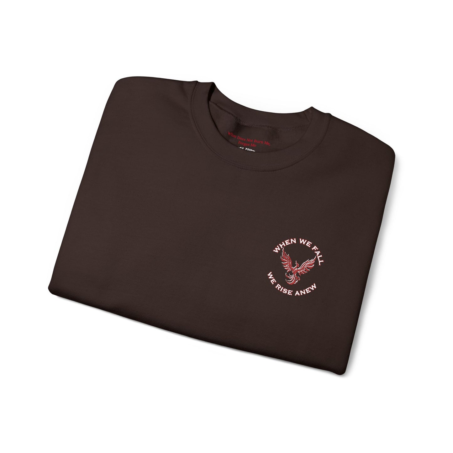 Phoenix Rising Embroidery Crewneck - Cozy Unisex Sweatshirt - Comfortable Crewneck for All Seasons, Perfect Gift for Friends, Stylish Casual Wear, Great for Fall and Winter