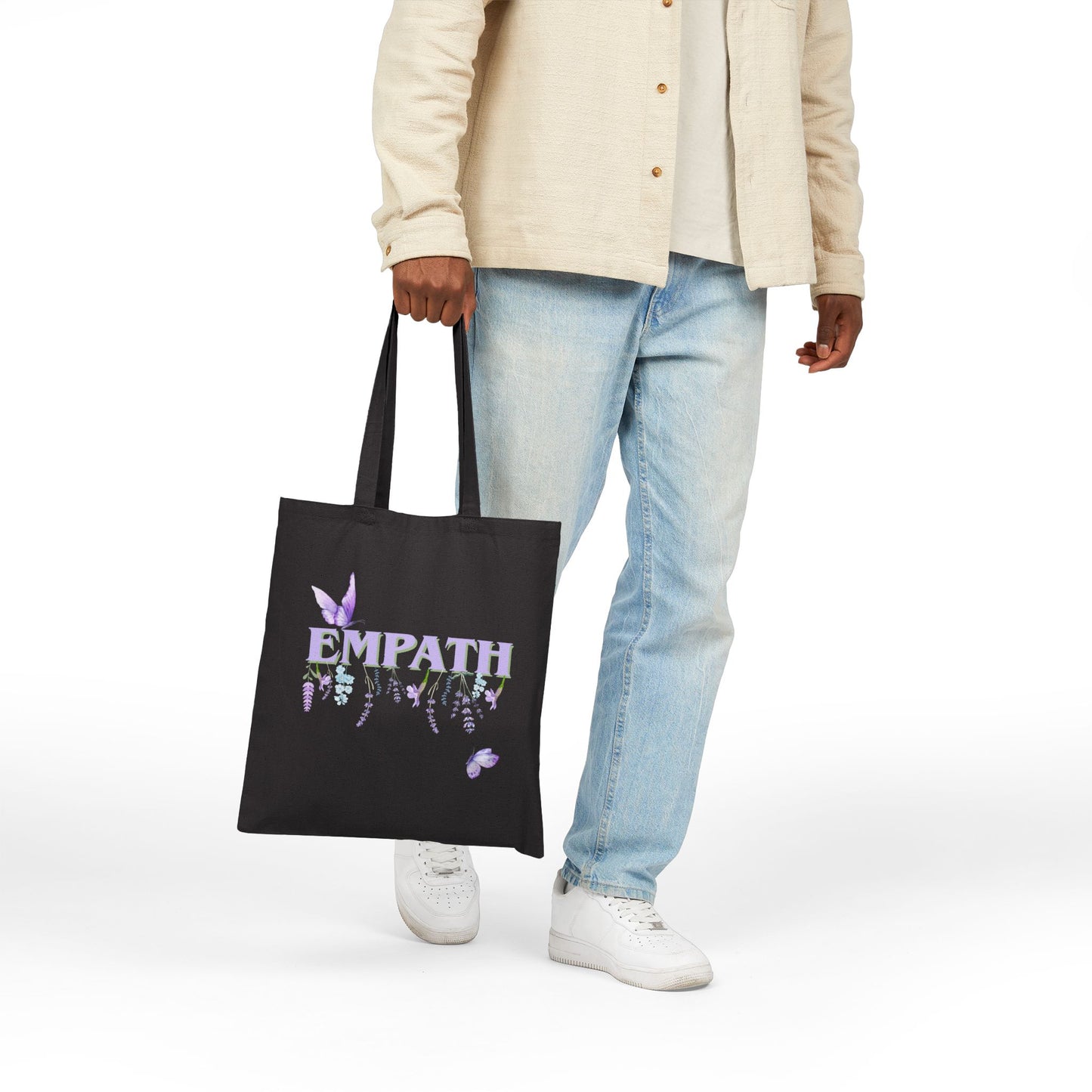 Empath Floral- Cotton Canvas Tote Bag