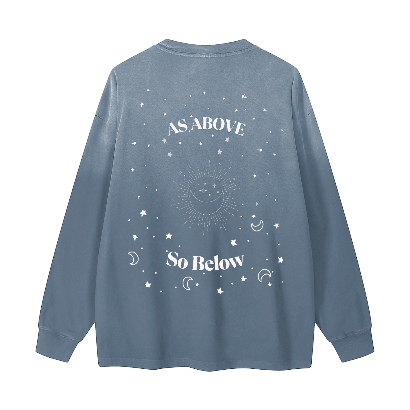 Gradient As Above So Below- Long Sleeve Tee