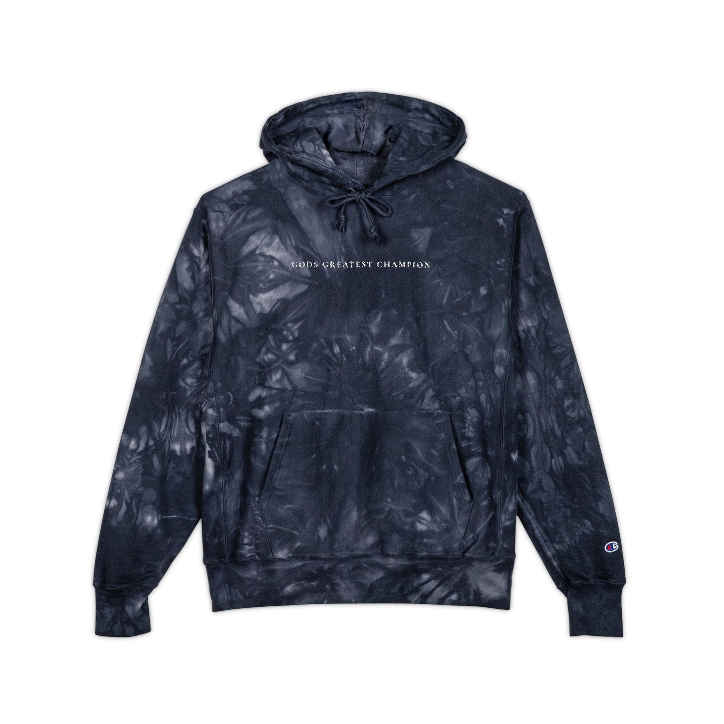 Gods Greatest Champion- Champion Tie-Dye Hoodie (Embroidery)