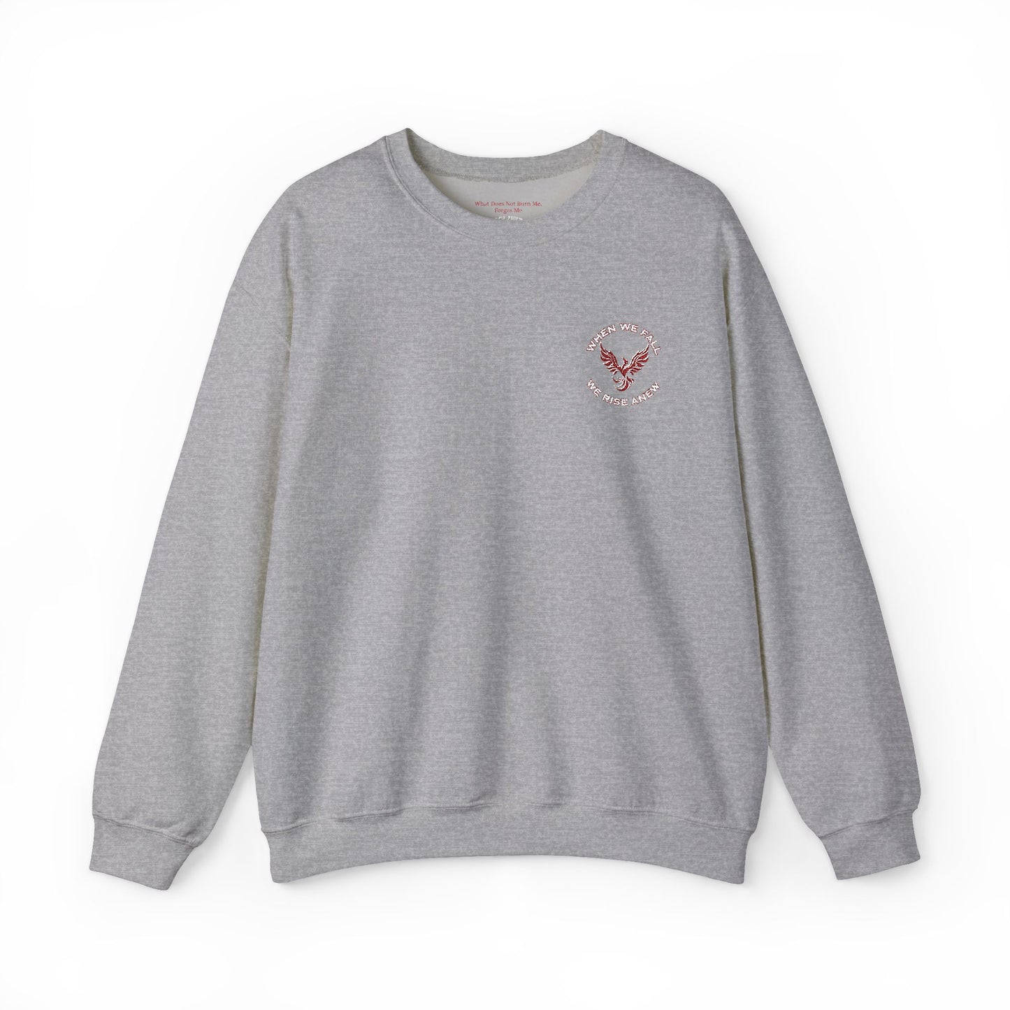 Phoenix Rising Embroidery Crewneck - Cozy Unisex Sweatshirt - Comfortable Crewneck for All Seasons, Perfect Gift for Friends, Stylish Casual Wear, Great for Fall and Winter