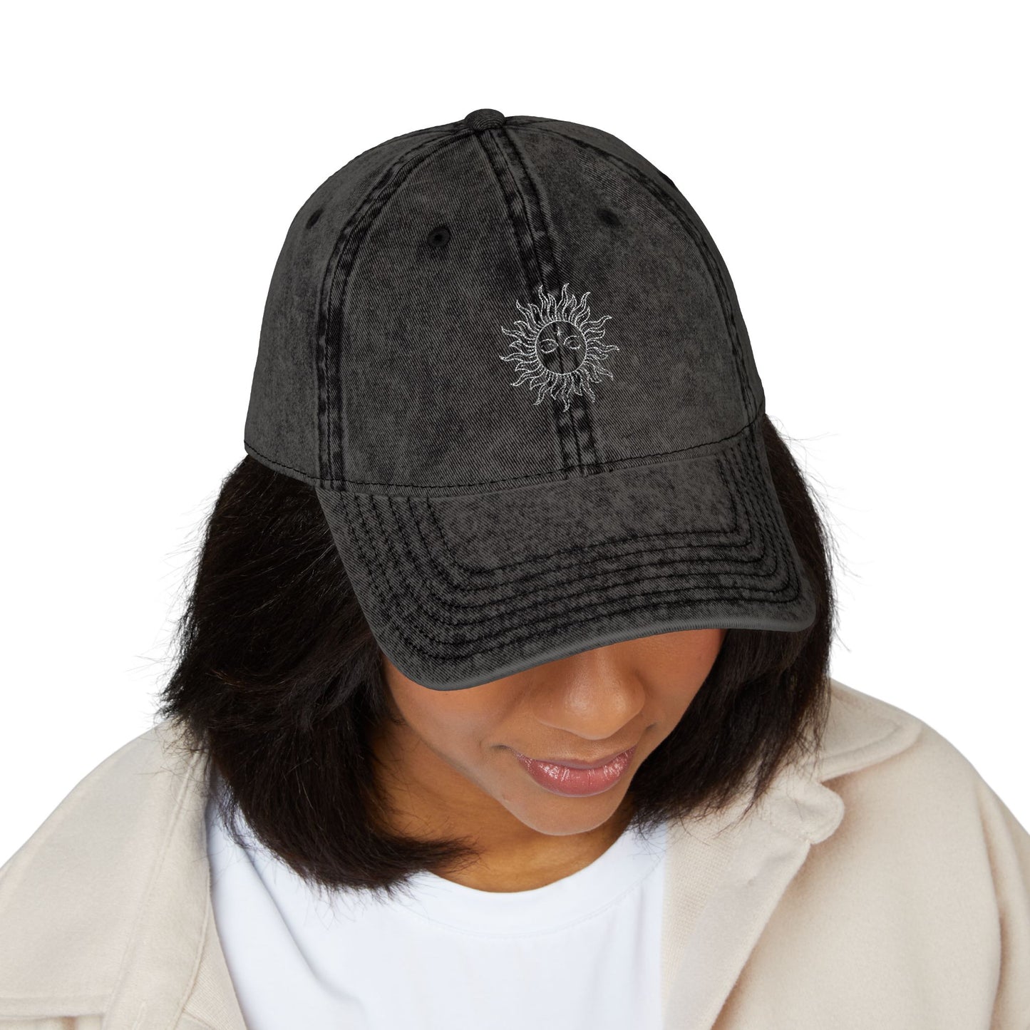 Sun-Worn Vintage Cap (Embroidery)