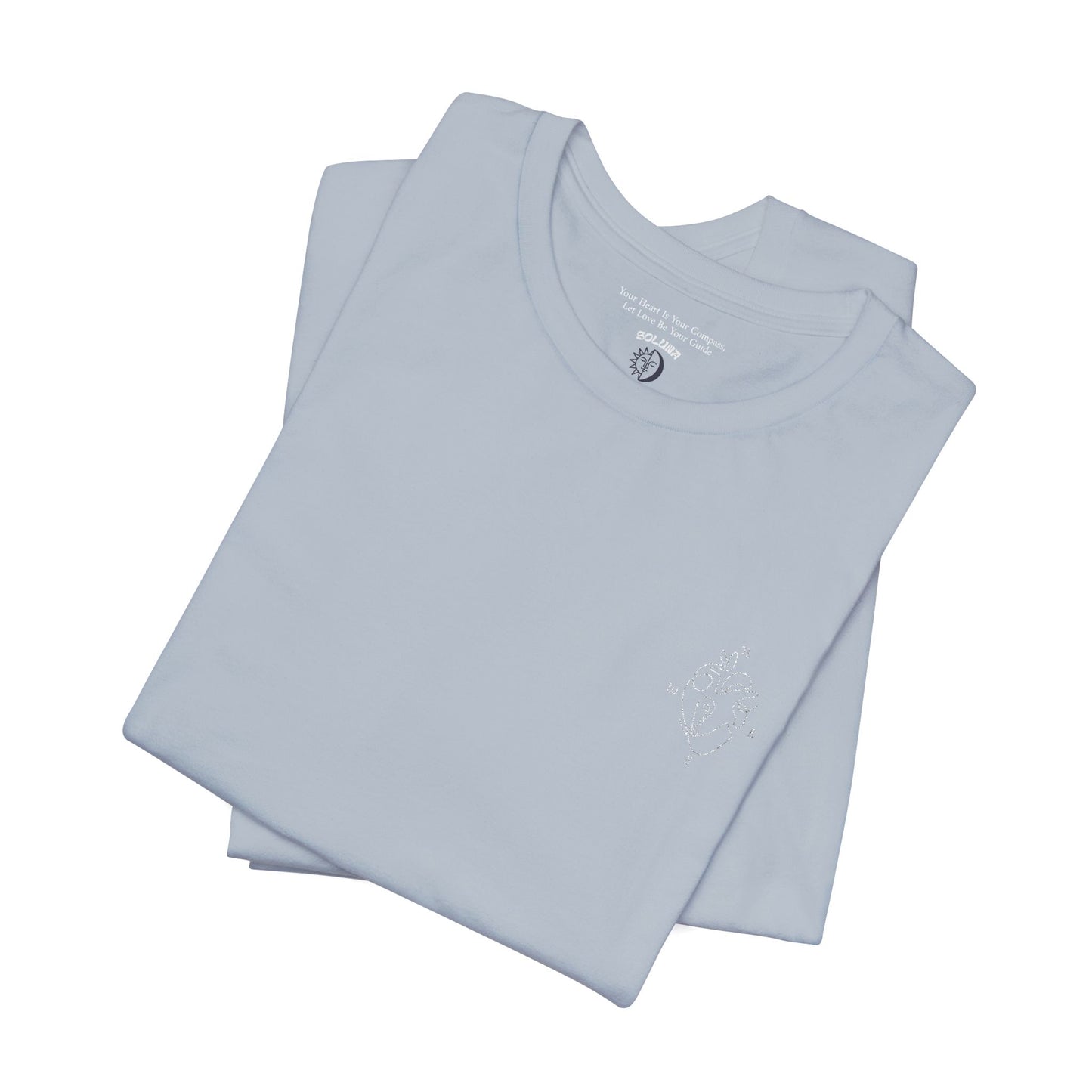 Heartled Jersey Short Sleeve Tee- Embroidery