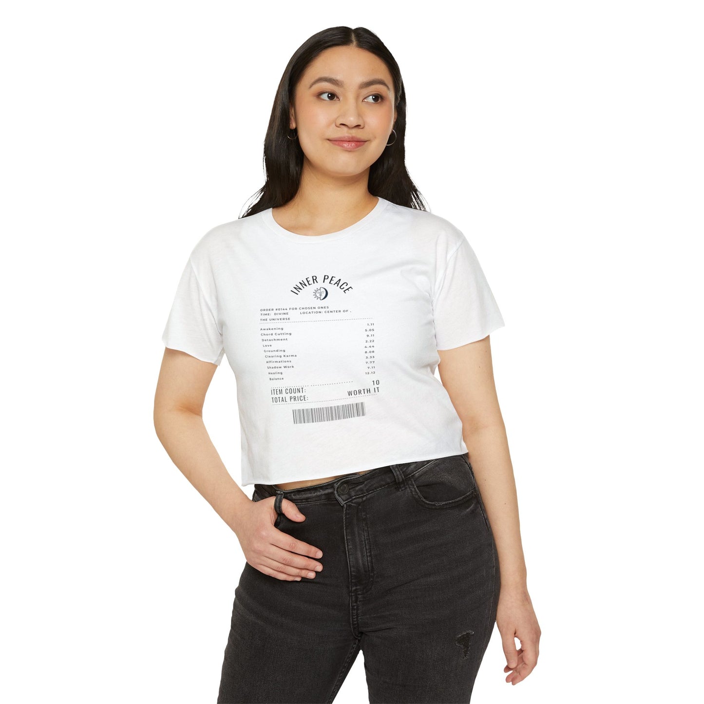 Price of Peace - Angel Number Crop Top