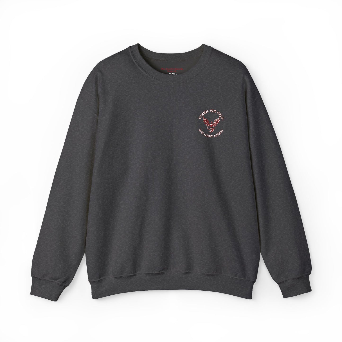 Phoenix Rising Embroidery Crewneck - Cozy Unisex Sweatshirt - Comfortable Crewneck for All Seasons, Perfect Gift for Friends, Stylish Casual Wear, Great for Fall and Winter