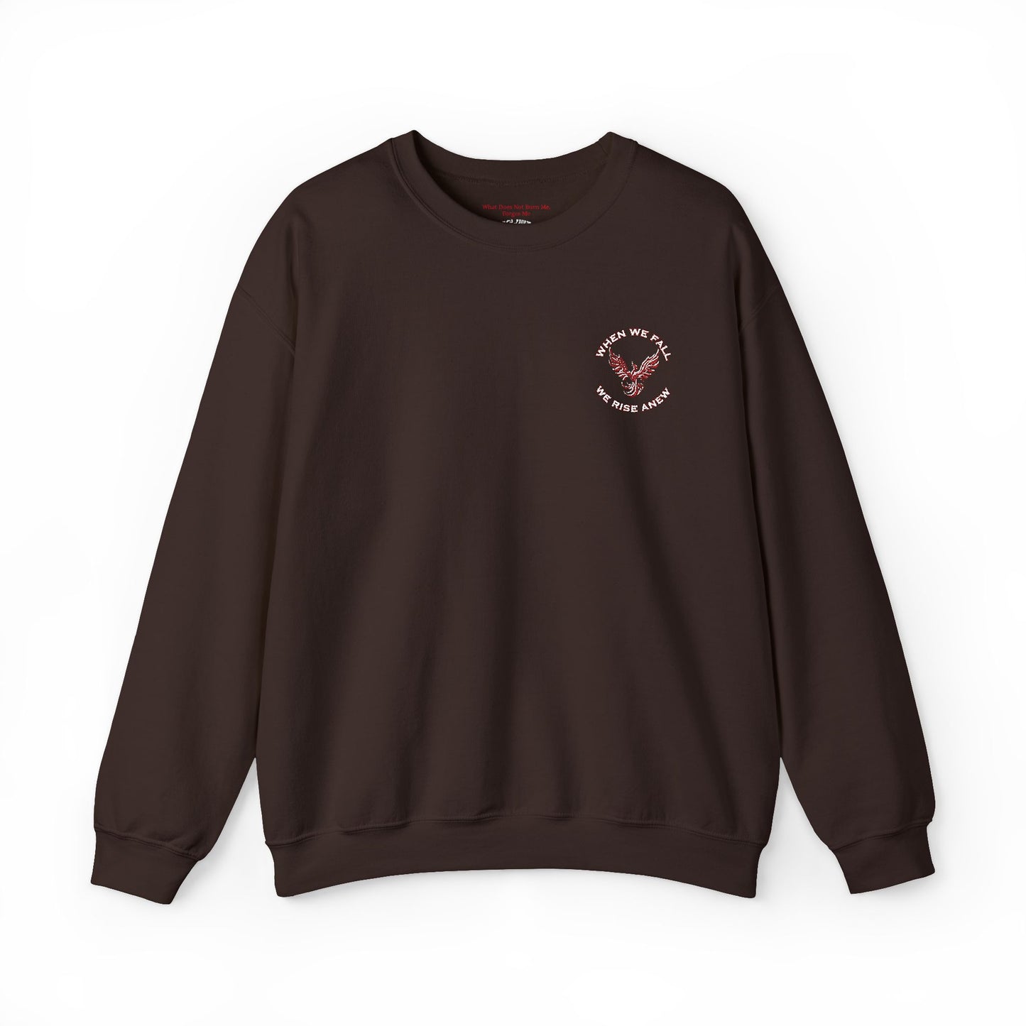 Phoenix Rising Embroidery Crewneck - Cozy Unisex Sweatshirt - Comfortable Crewneck for All Seasons, Perfect Gift for Friends, Stylish Casual Wear, Great for Fall and Winter