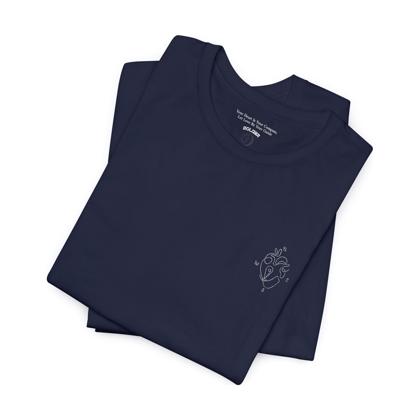 Heartled Jersey Short Sleeve Tee- Embroidery