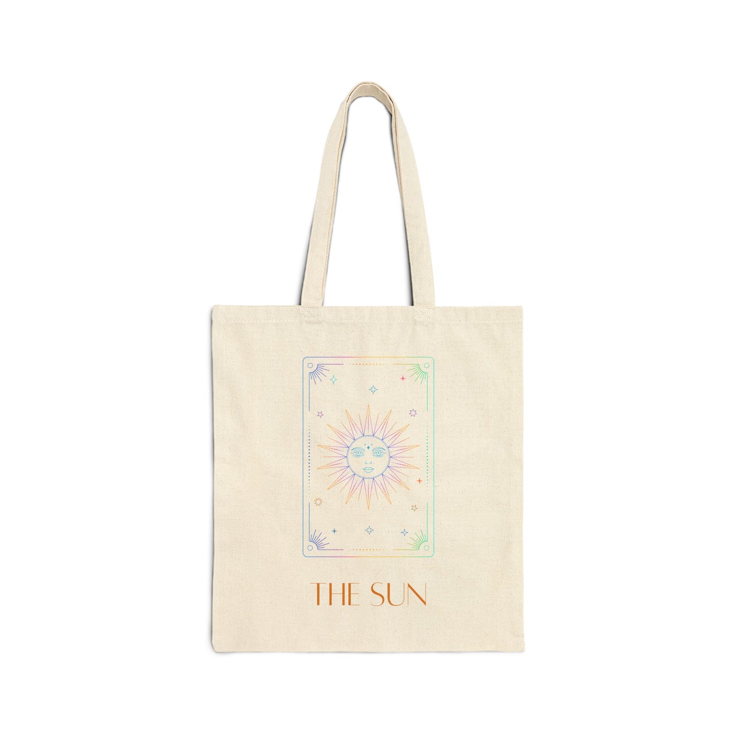 Iridescent Sun & Moon Tote Bag- Black & Beige