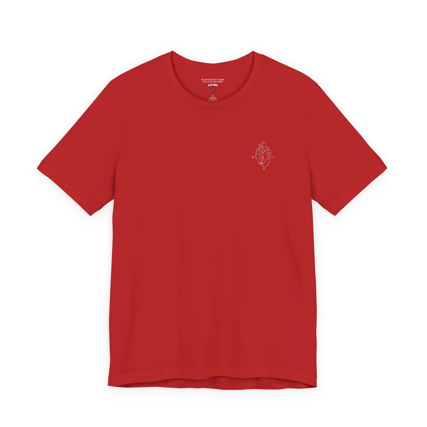 Heartled Jersey Short Sleeve Tee- Embroidery