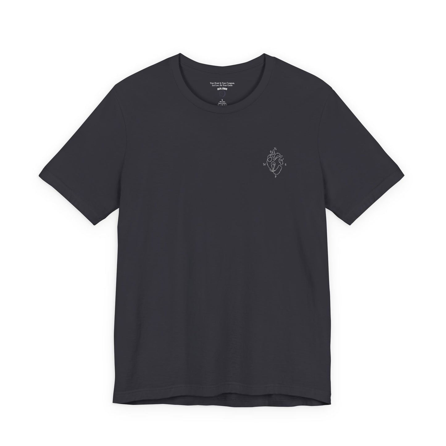 Heartled Jersey Short Sleeve Tee- Embroidery