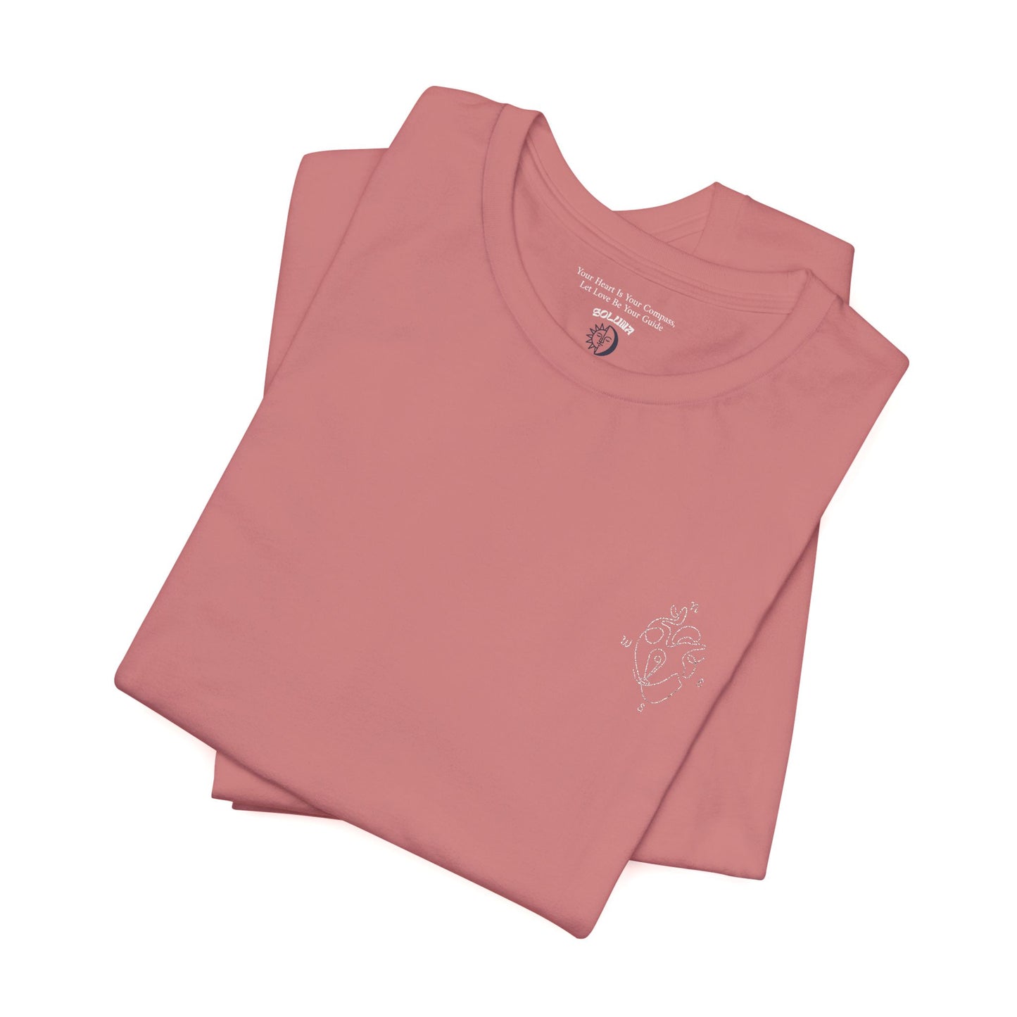 Heartled Jersey Short Sleeve Tee- Embroidery