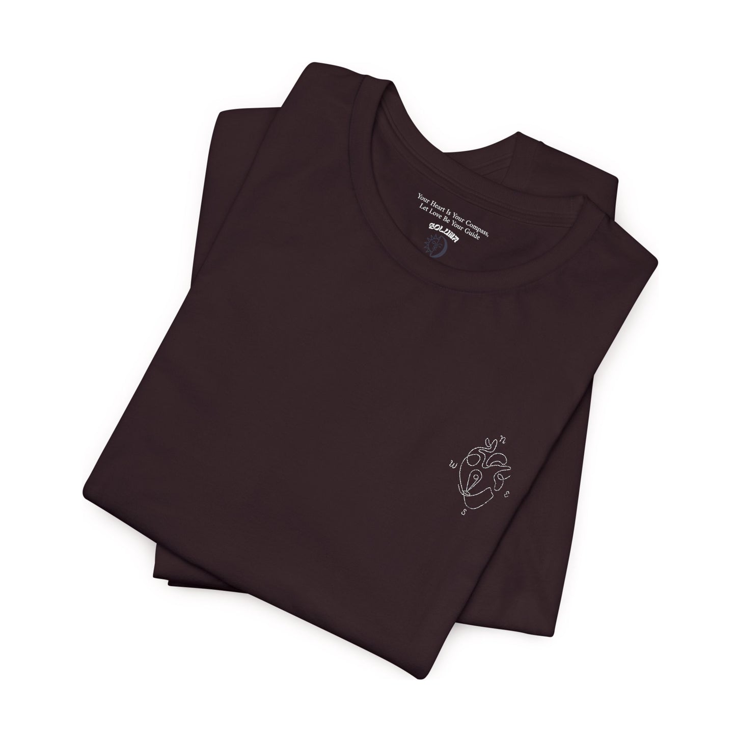 Heartled Jersey Short Sleeve Tee- Embroidery