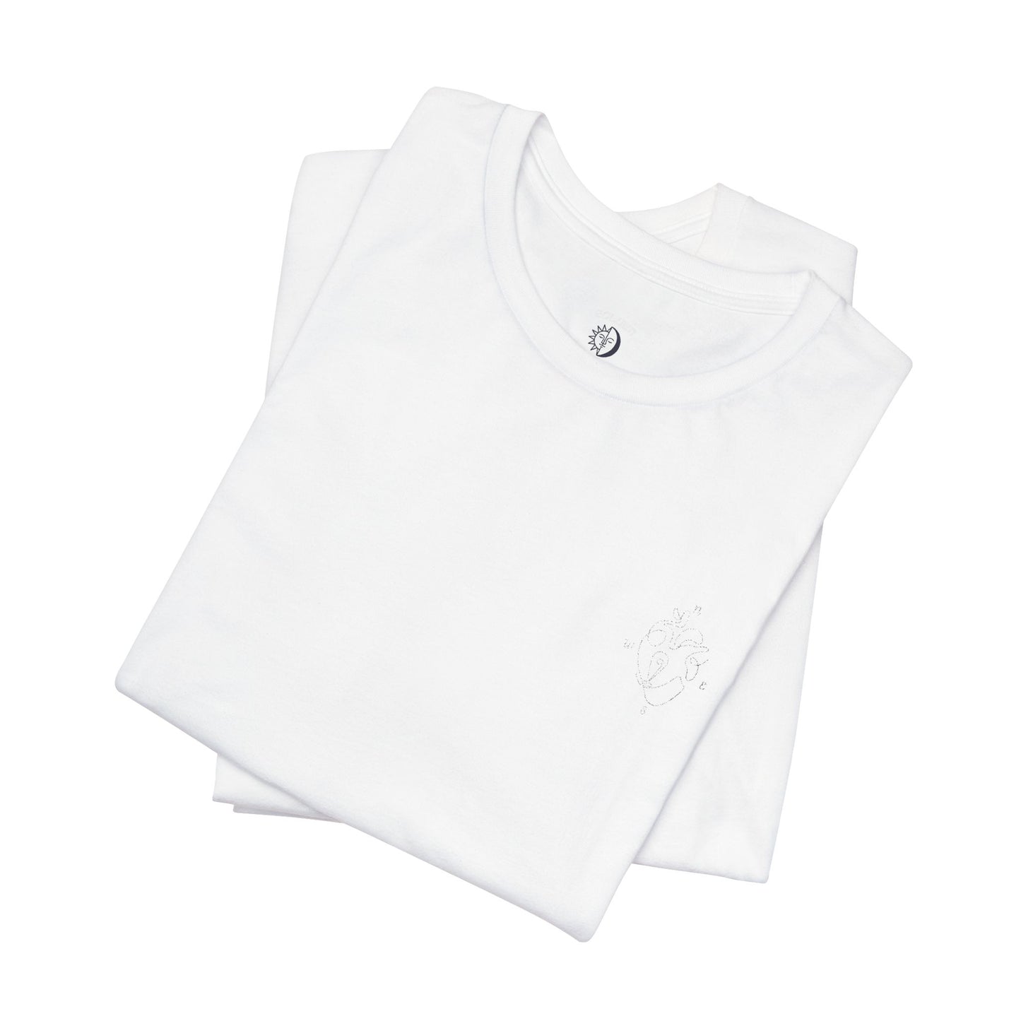 Heartled Jersey Short Sleeve Tee- Embroidery