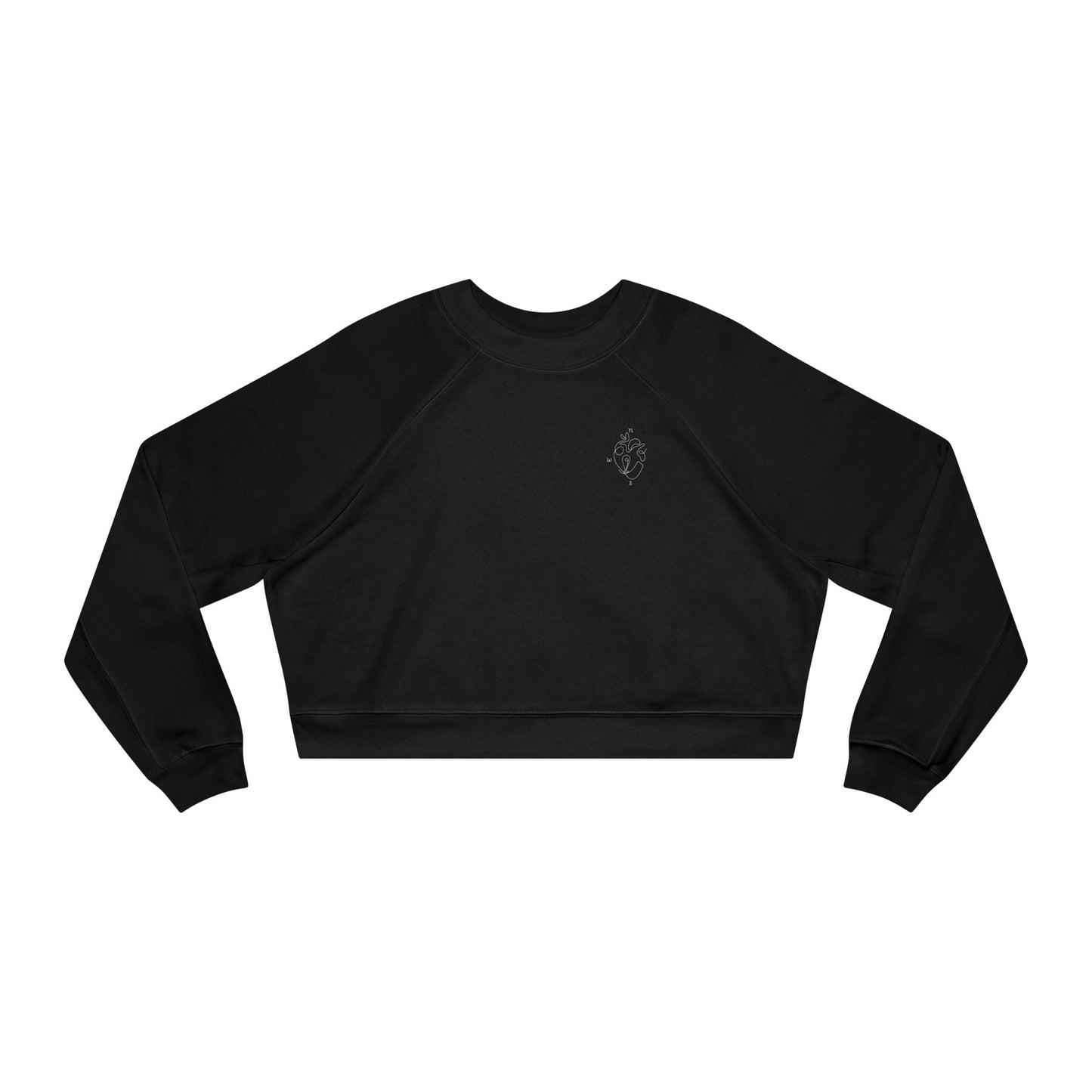 Heartled Cropped Fleece Pullover
