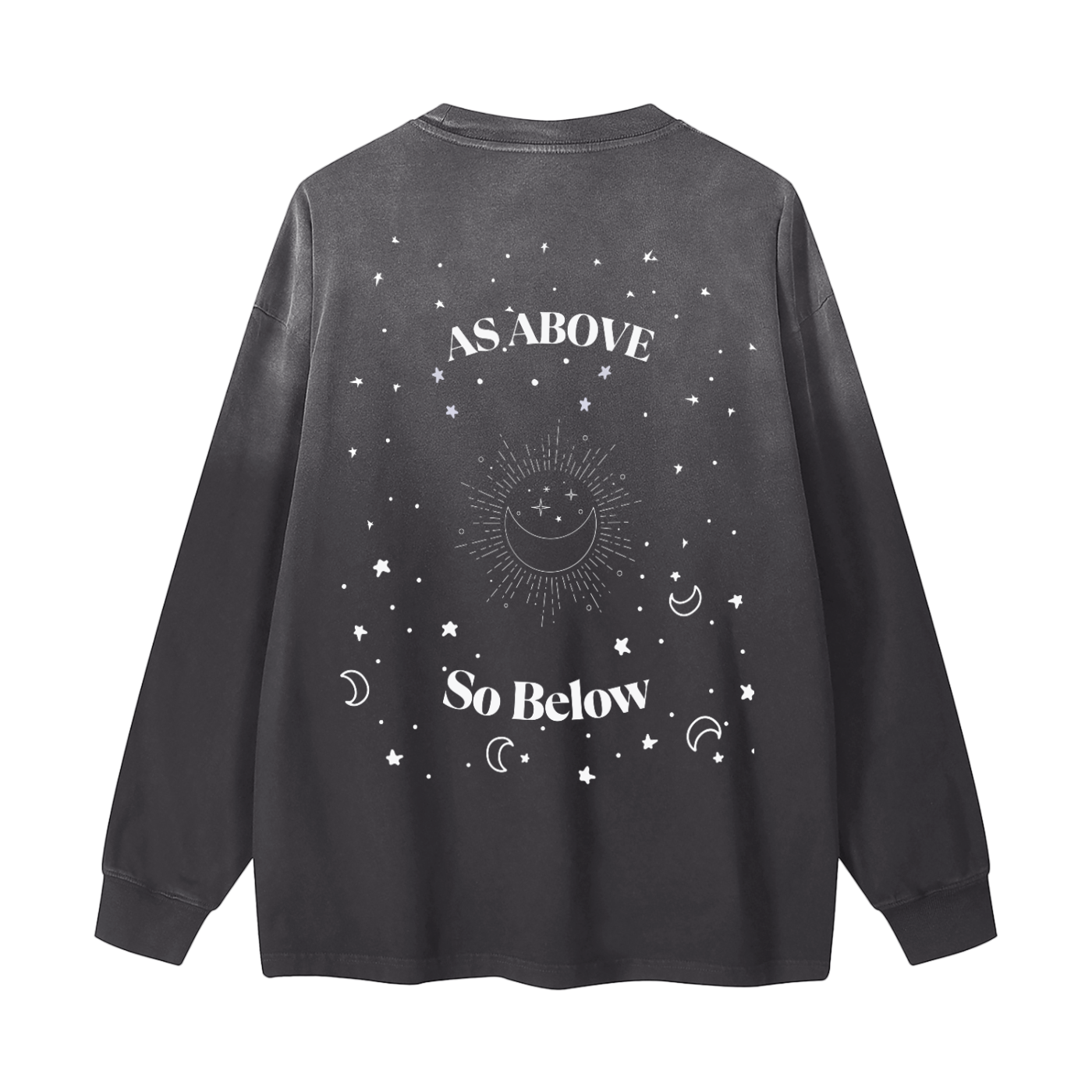 Gradient As Above So Below- Long Sleeve Tee