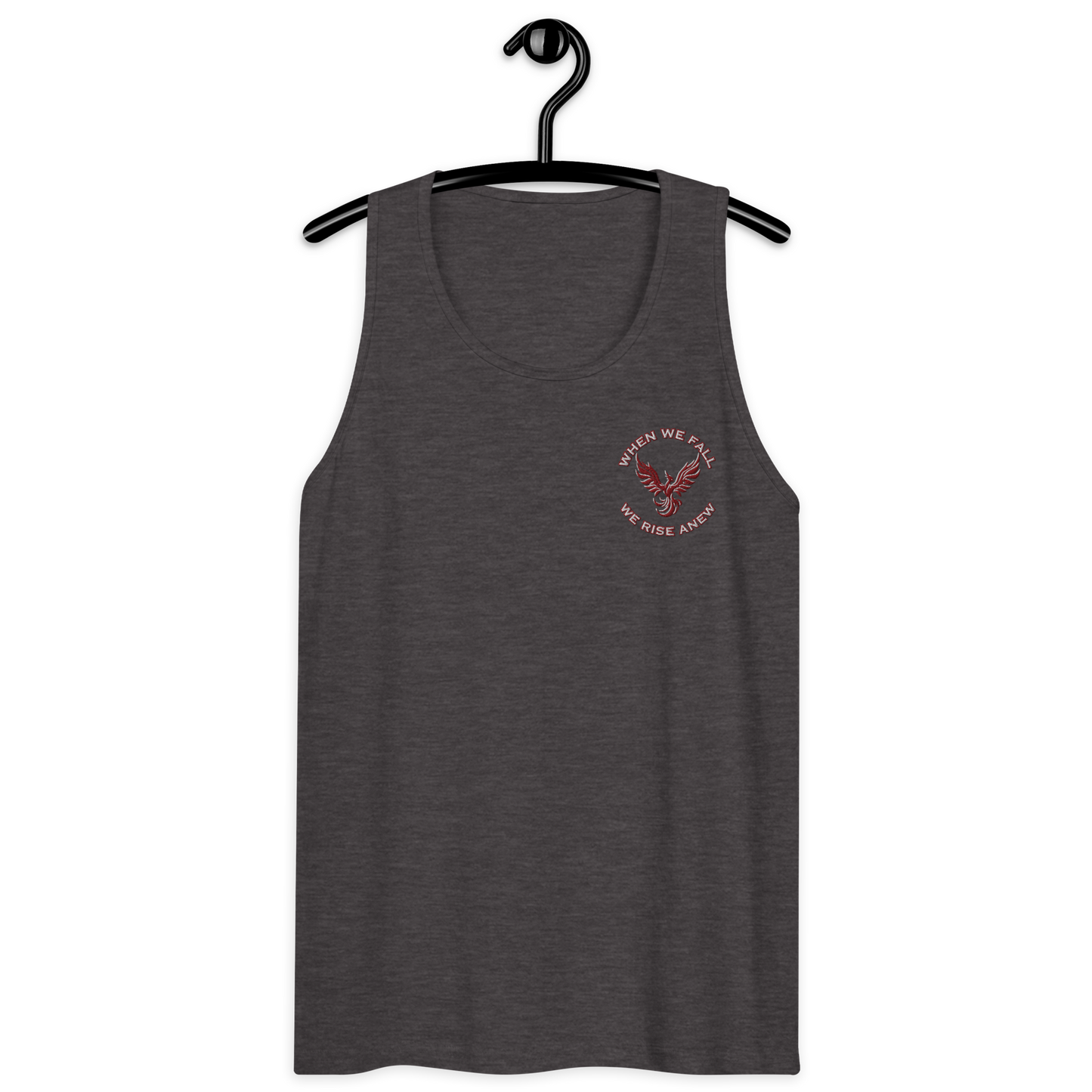 Phoenix Rising Mantra Embroidery - Tank Top