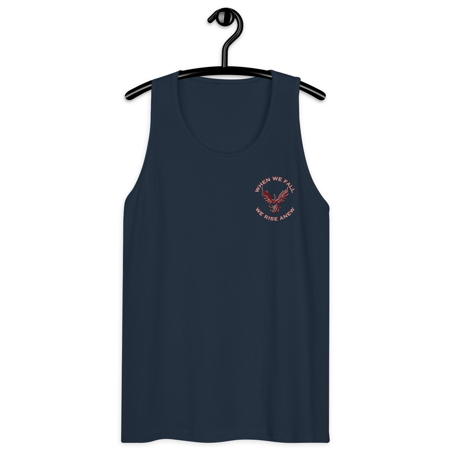 Phoenix Rising Mantra Embroidery - Tank Top