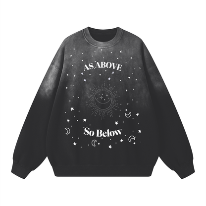As Above So Below- Drop-Shoulder Sweatshirt