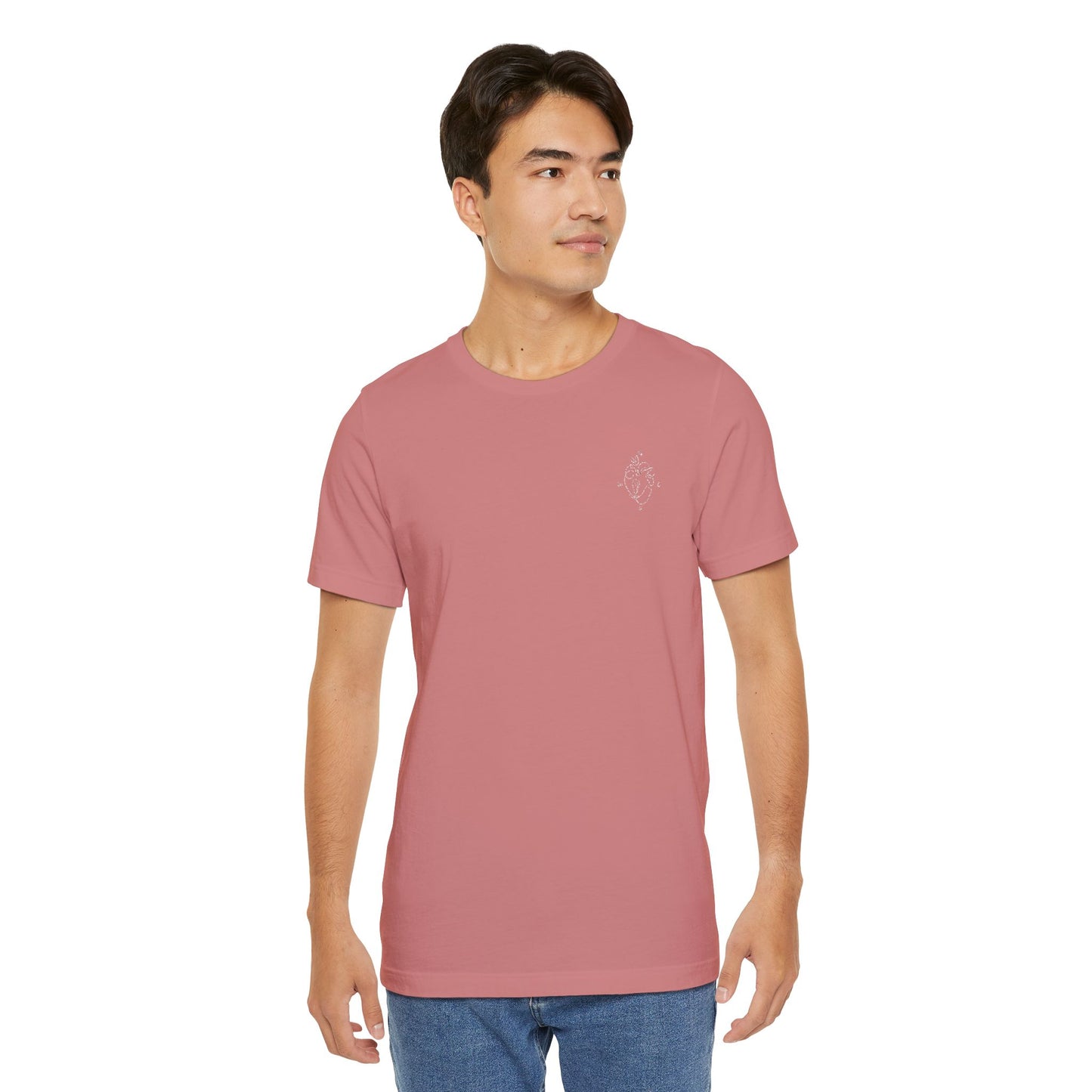 Heartled Jersey Short Sleeve Tee- Embroidery