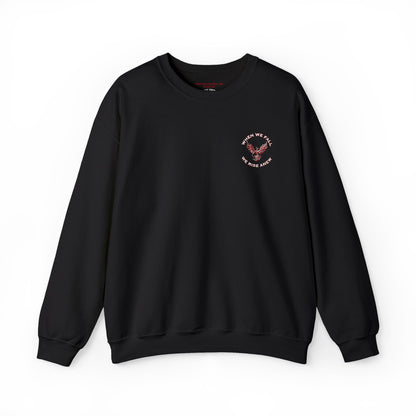 Phoenix Rising Embroidery Crewneck - Cozy Unisex Sweatshirt - Comfortable Crewneck for All Seasons, Perfect Gift for Friends, Stylish Casual Wear, Great for Fall and Winter