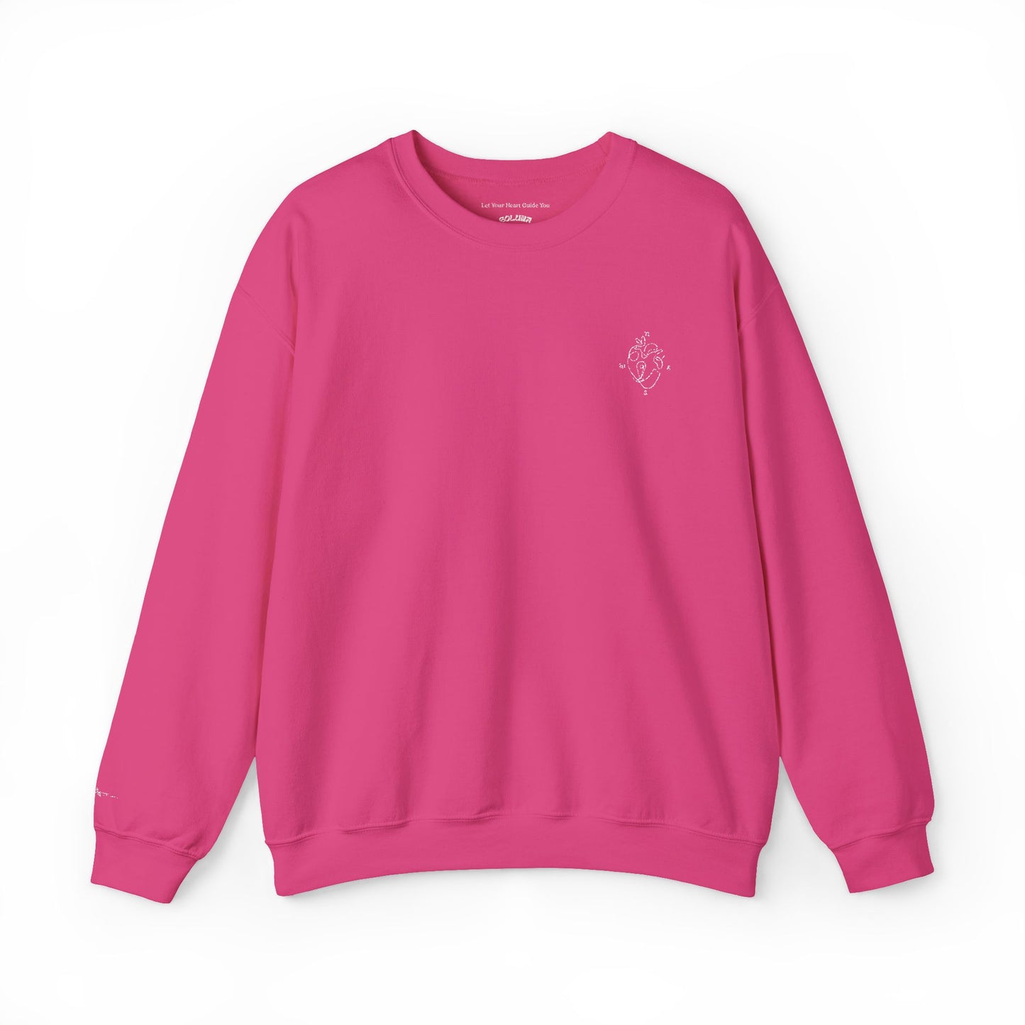 Heartled Crewneck Sweatshirt-Embroidery (Heavy Blend)