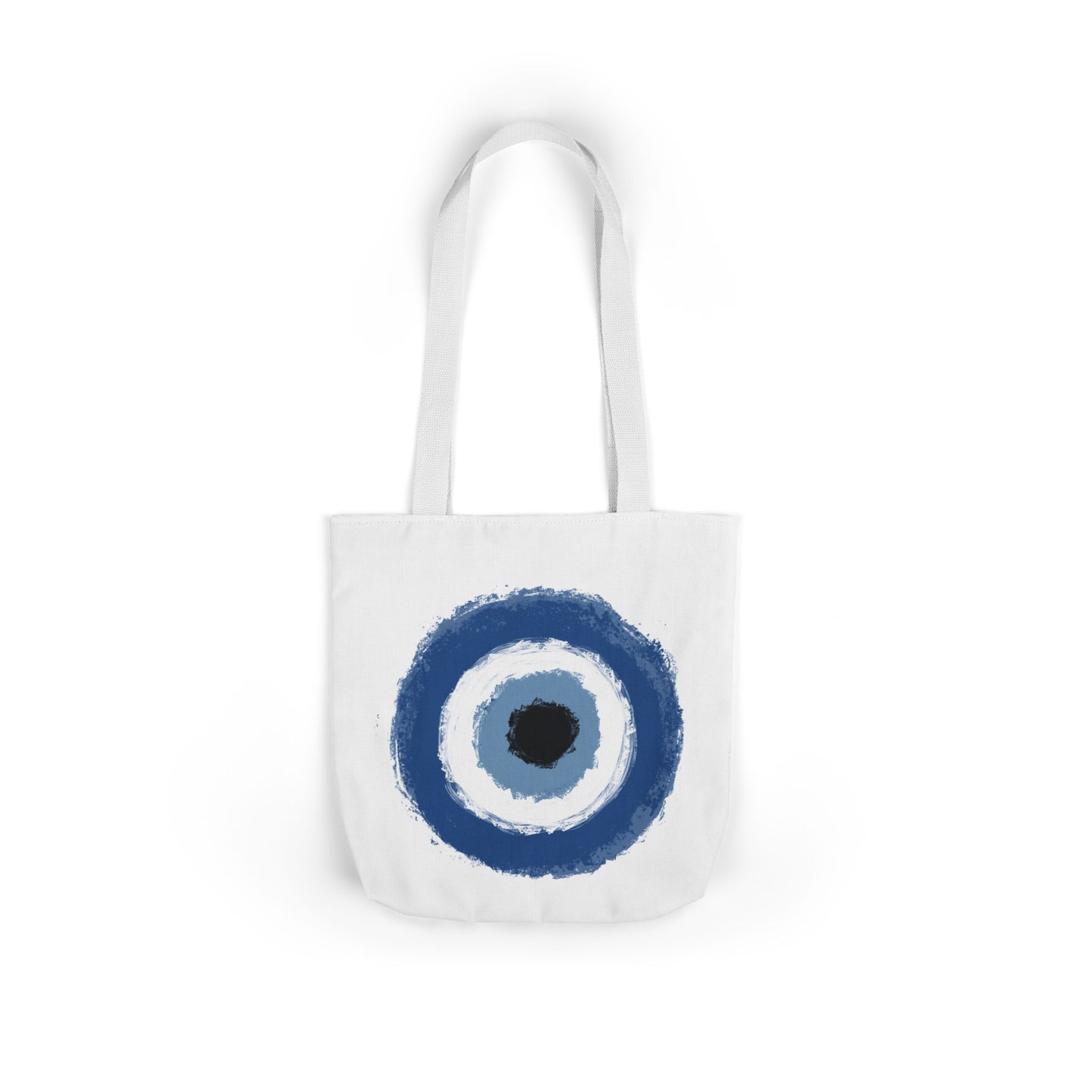 Evil Eye Protected Tote Bag, Color Straps
