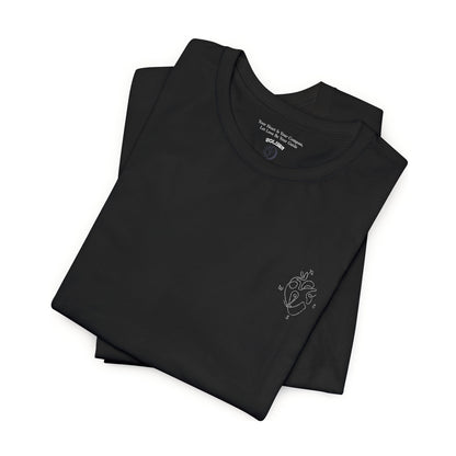 Heartled Jersey Short Sleeve Tee- Embroidery