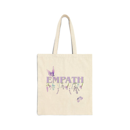 Empath Floral- Cotton Canvas Tote Bag