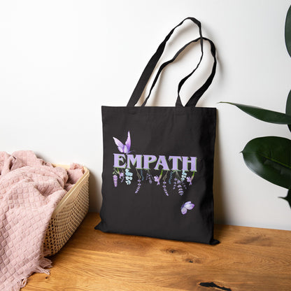 Empath Floral- Cotton Canvas Tote Bag