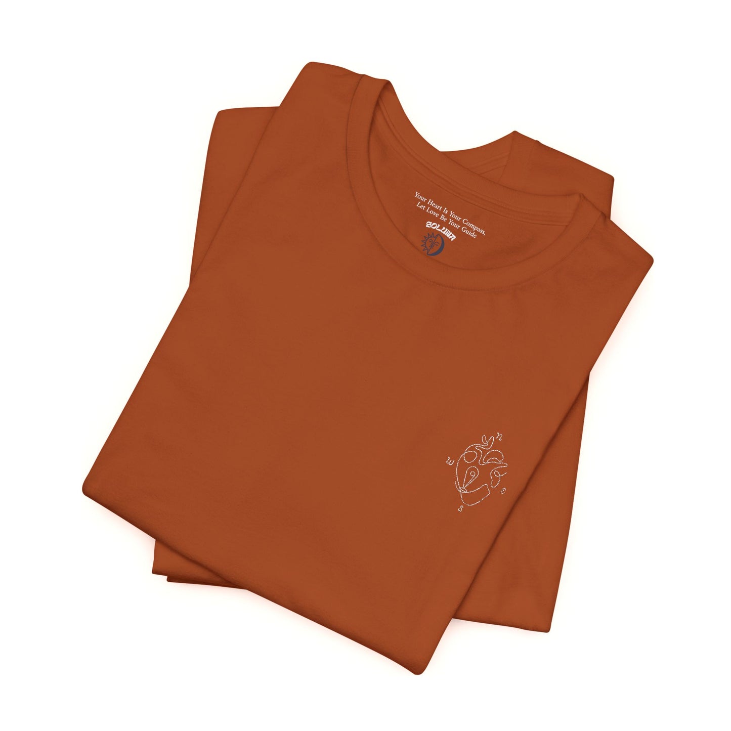 Heartled Jersey Short Sleeve Tee- Embroidery