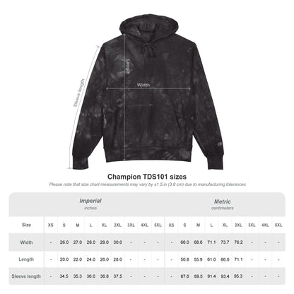 Gods Greatest Champion- Champion Tie-Dye Hoodie (Embroidery)
