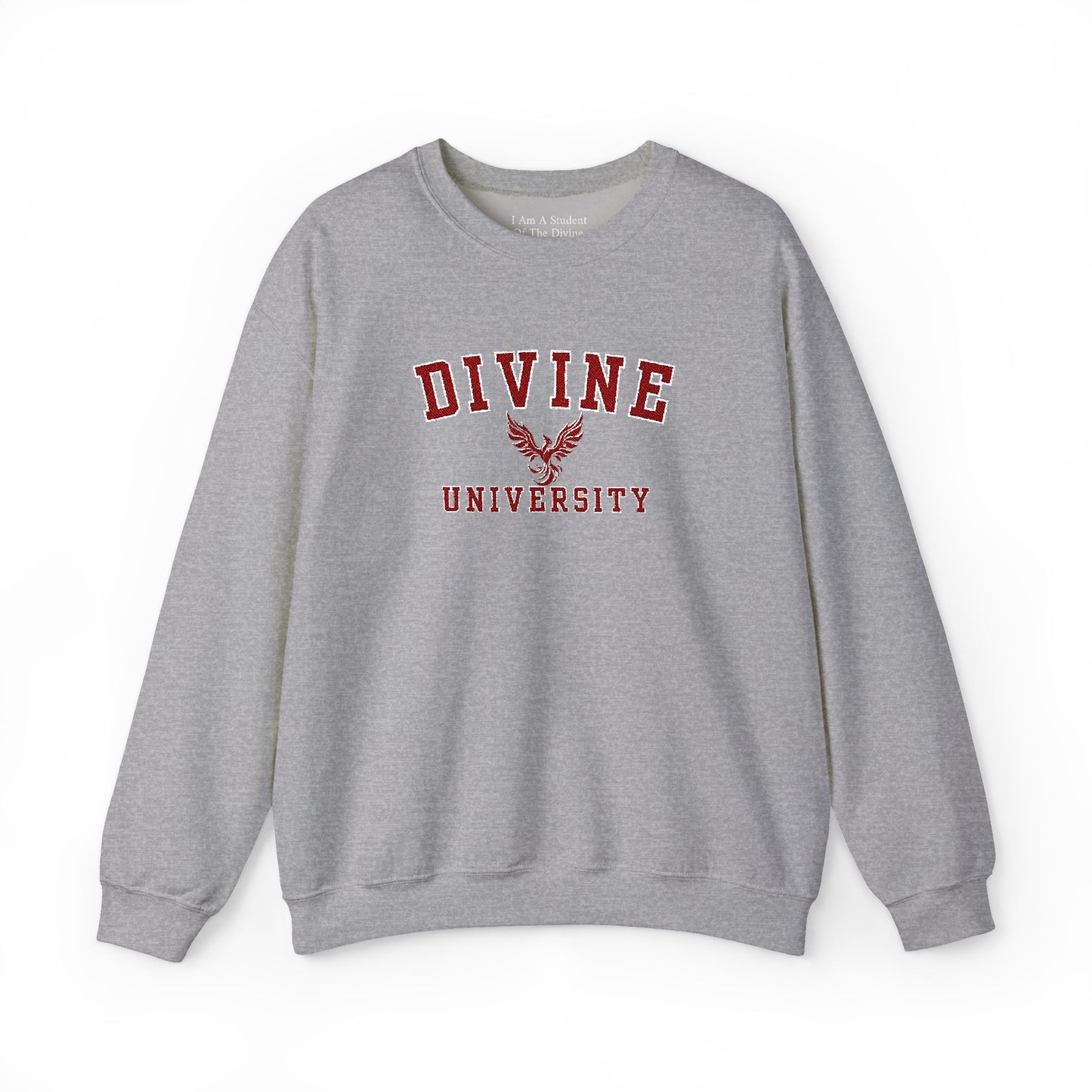 DIVINE UNIVERSITY Solid Print- Crewneck Sweatshirt