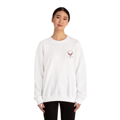 Phoenix Rising Embroidery Crewneck - Cozy Unisex Sweatshirt - Comfortable Crewneck for All Seasons, Perfect Gift for Friends, Stylish Casual Wear, Great for Fall and Winter