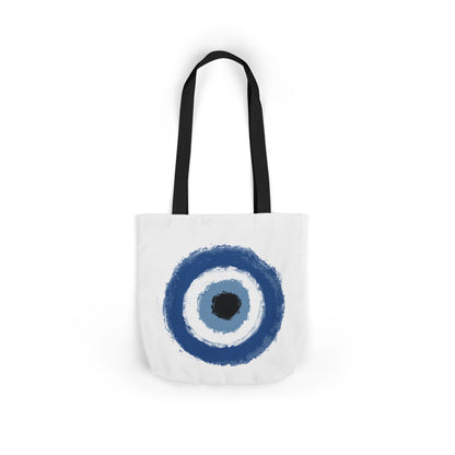 Evil Eye Protected Tote Bag, Color Straps