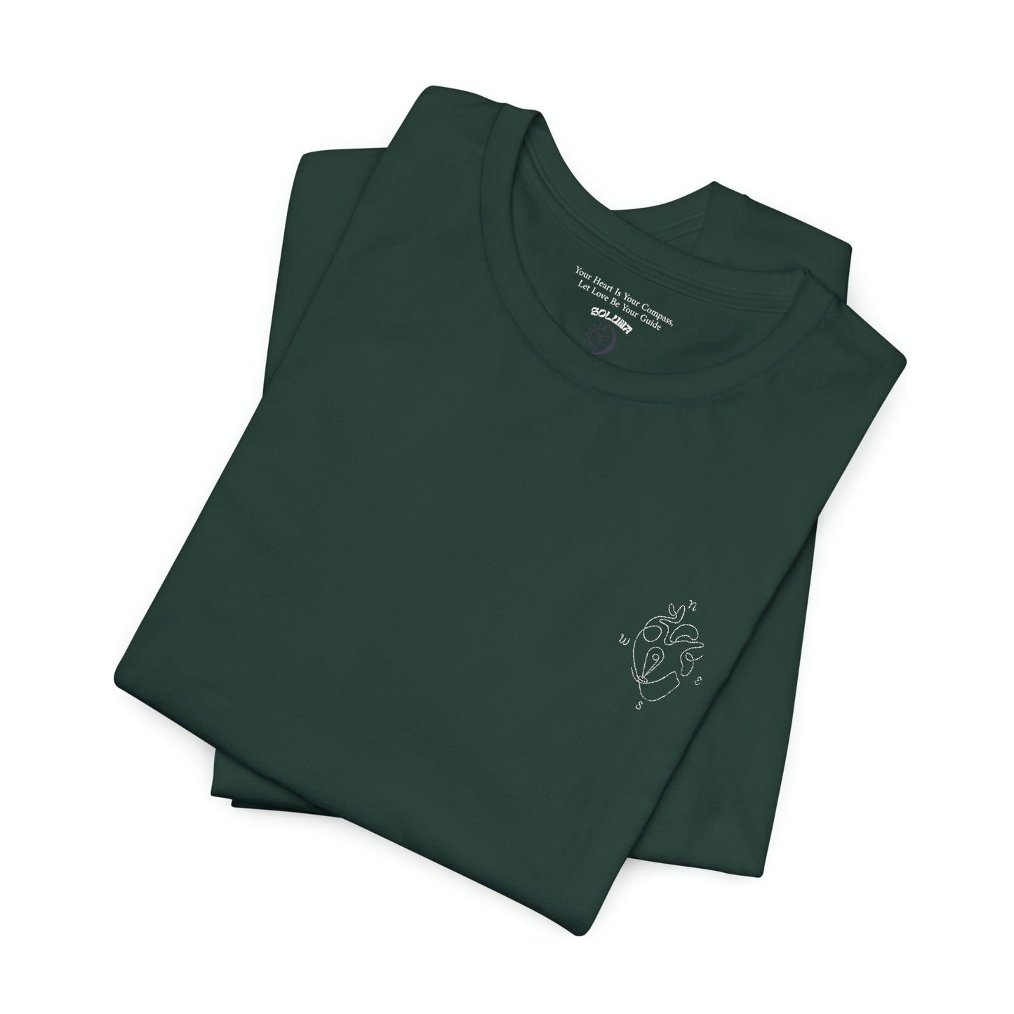 Heartled Jersey Short Sleeve Tee- Embroidery